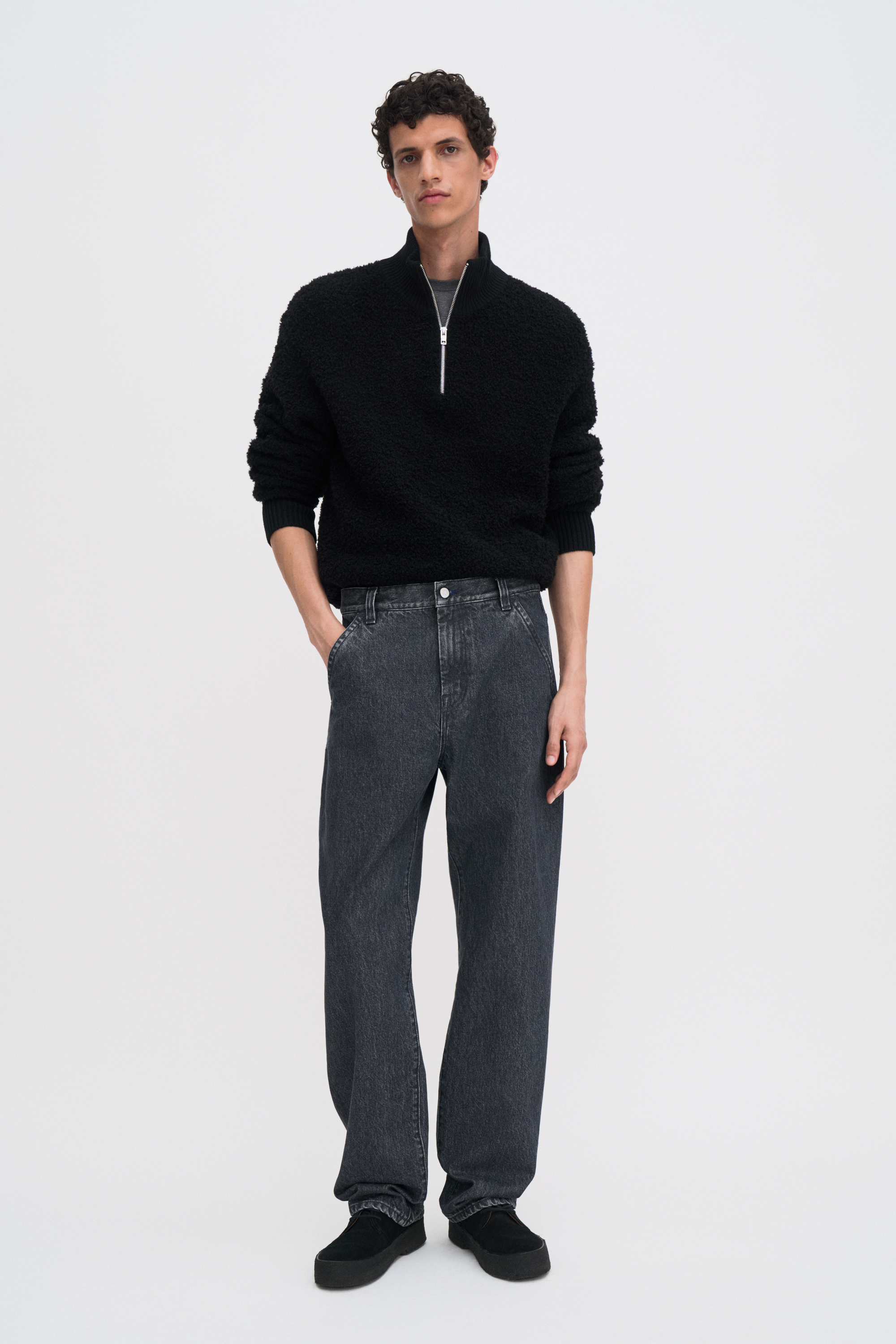 Filippa K Denim Work Jeans In Black