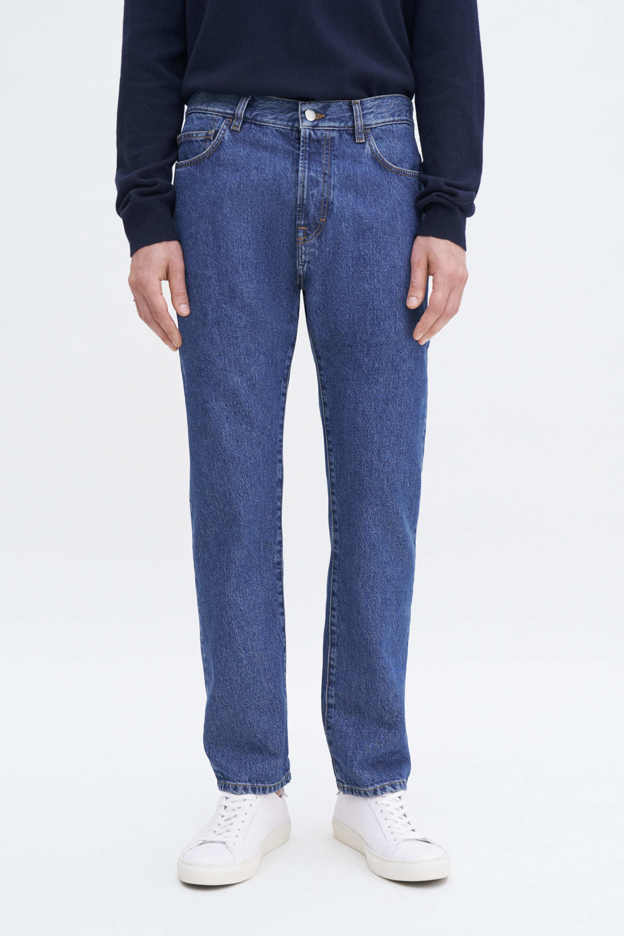 Filippa K Tapered Cropped Jeans In Blue