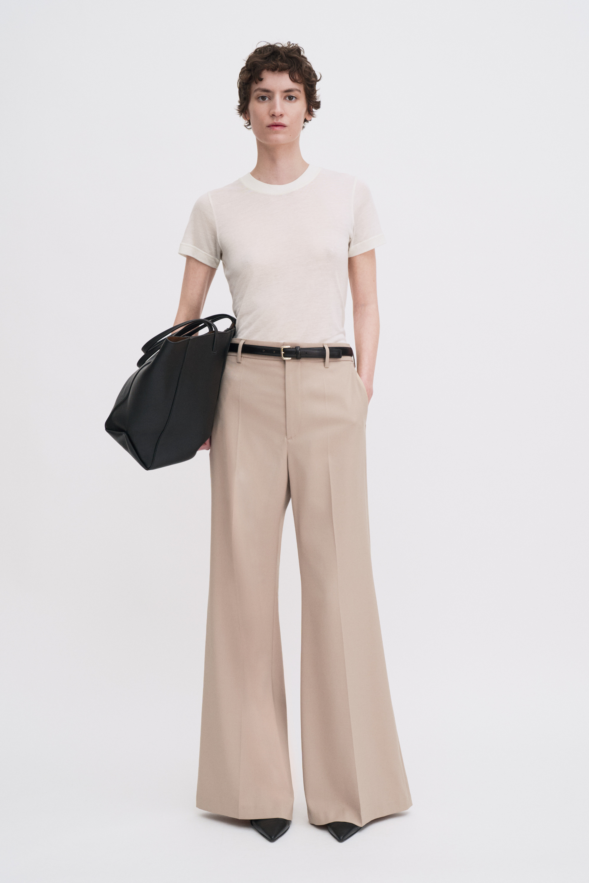 Filippa K Dionne Flare Trousers In Sand
