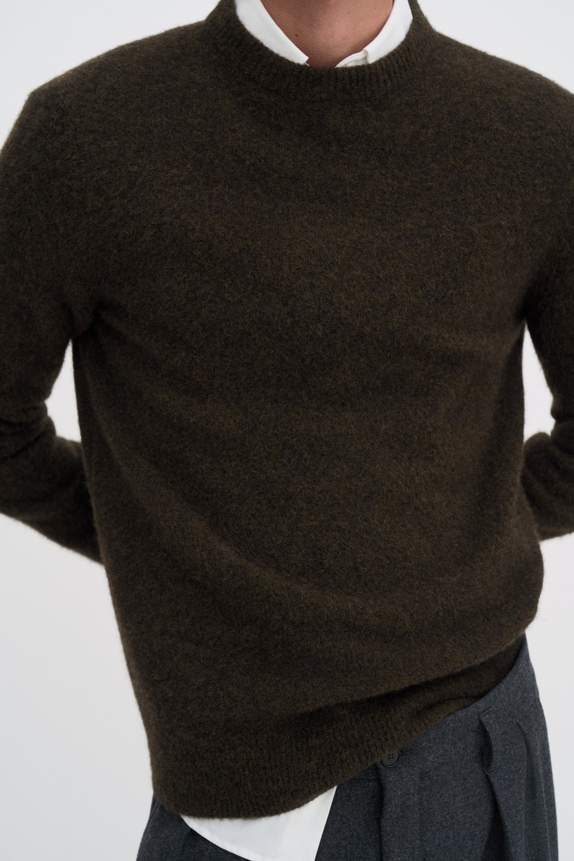 Filippa K Yak Sweater In Green