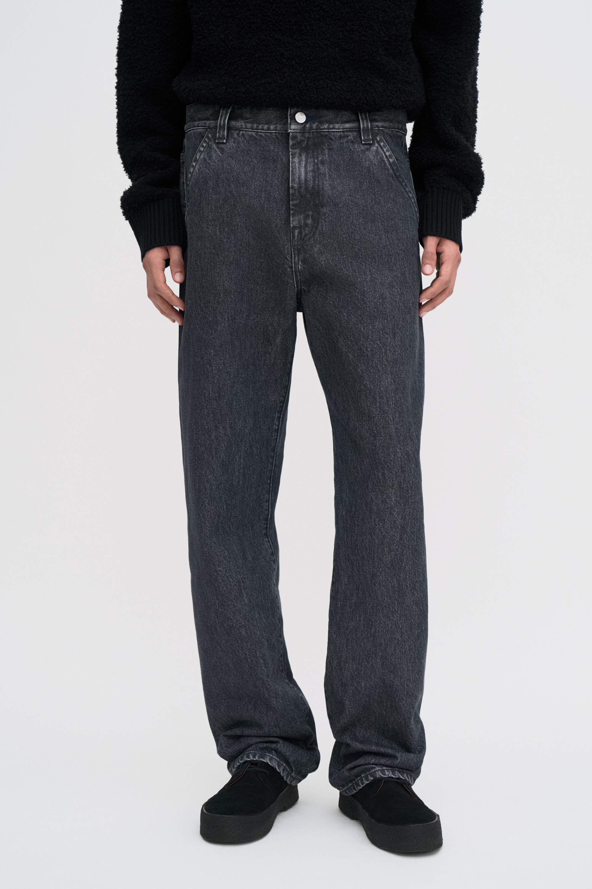 Filippa K Denim Work Jeans In Black