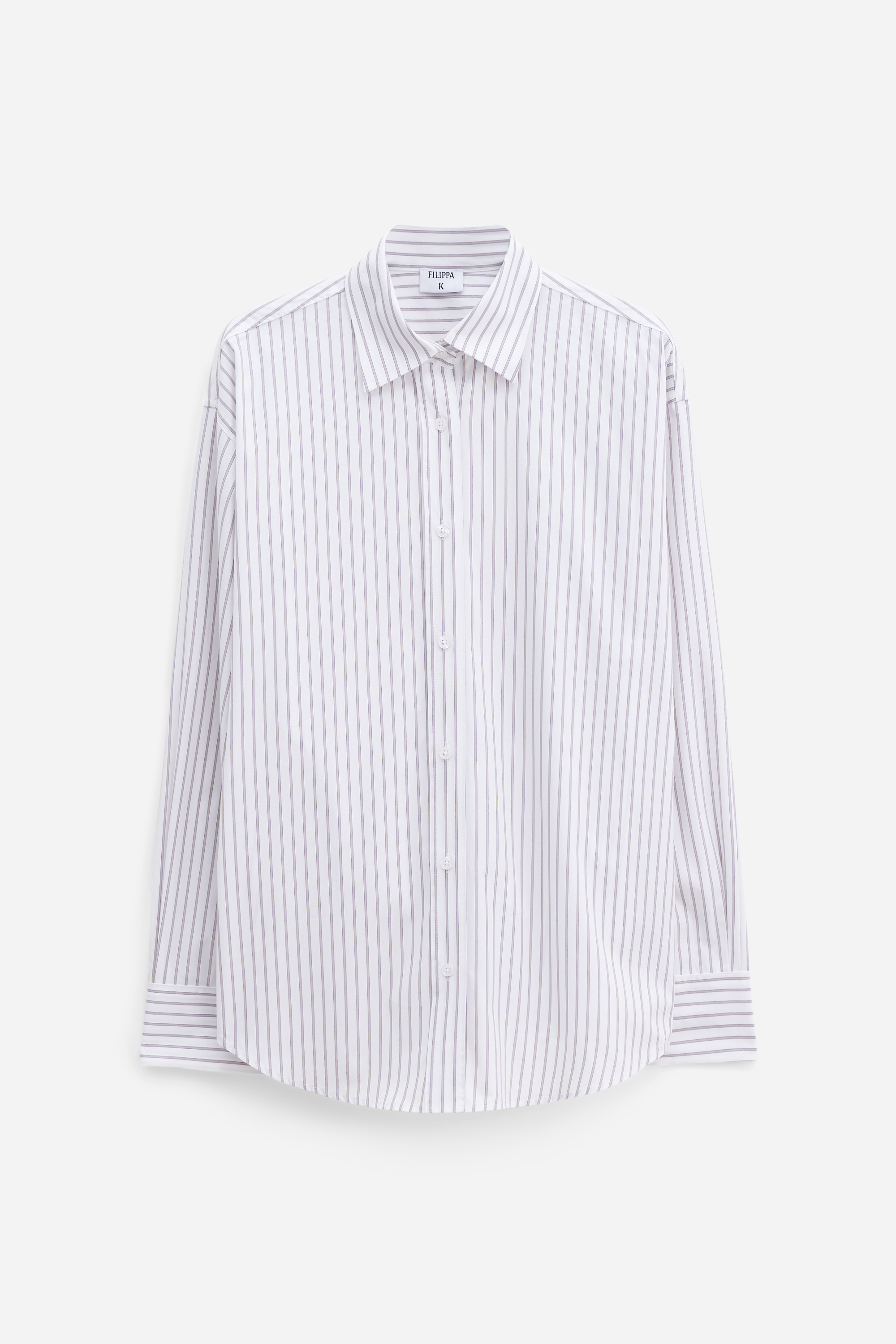 Filippa K Classic Stripe Shirt In Purple