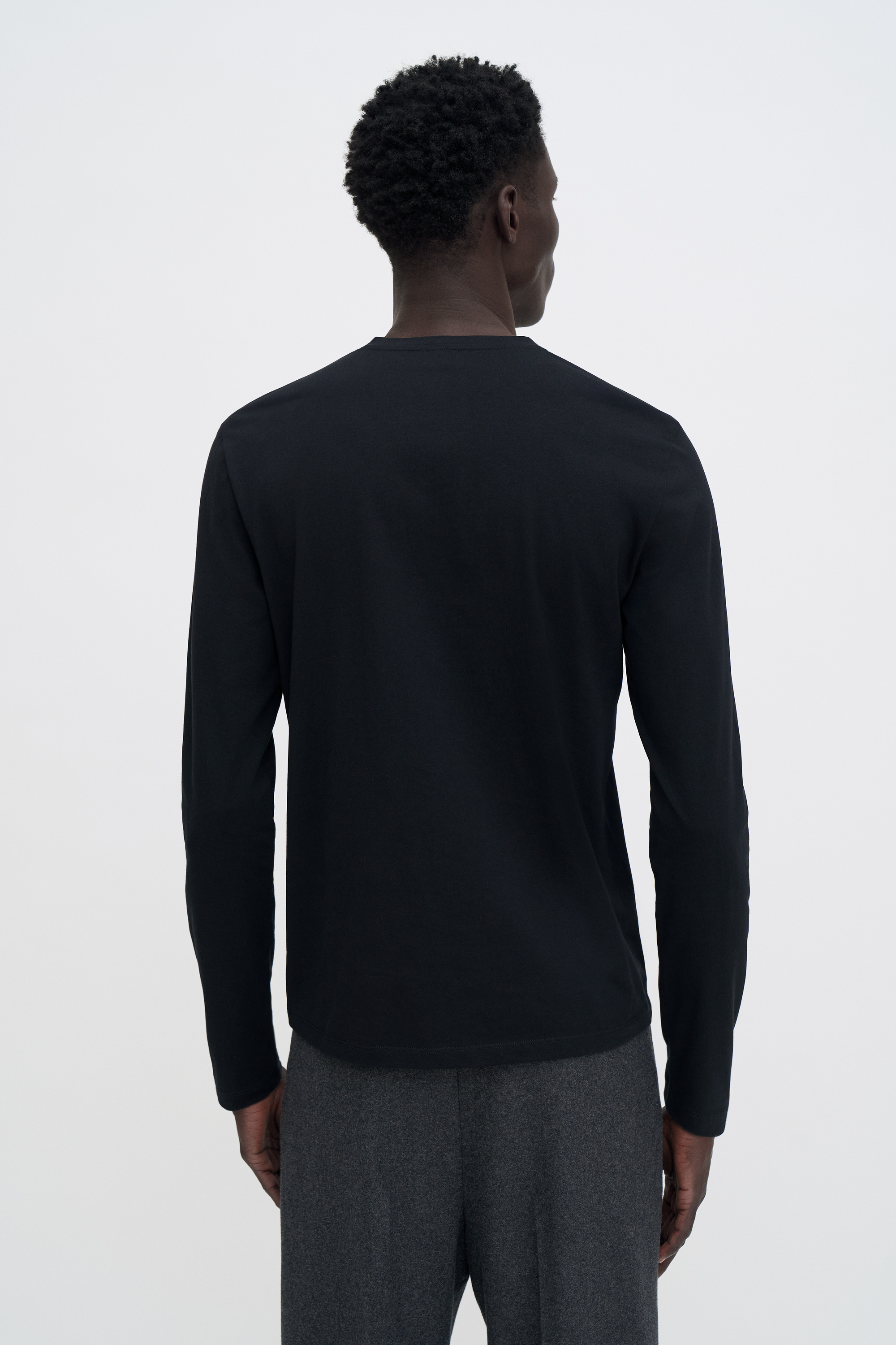 Filippa K Cotton Jersey V-neck Tee In Black