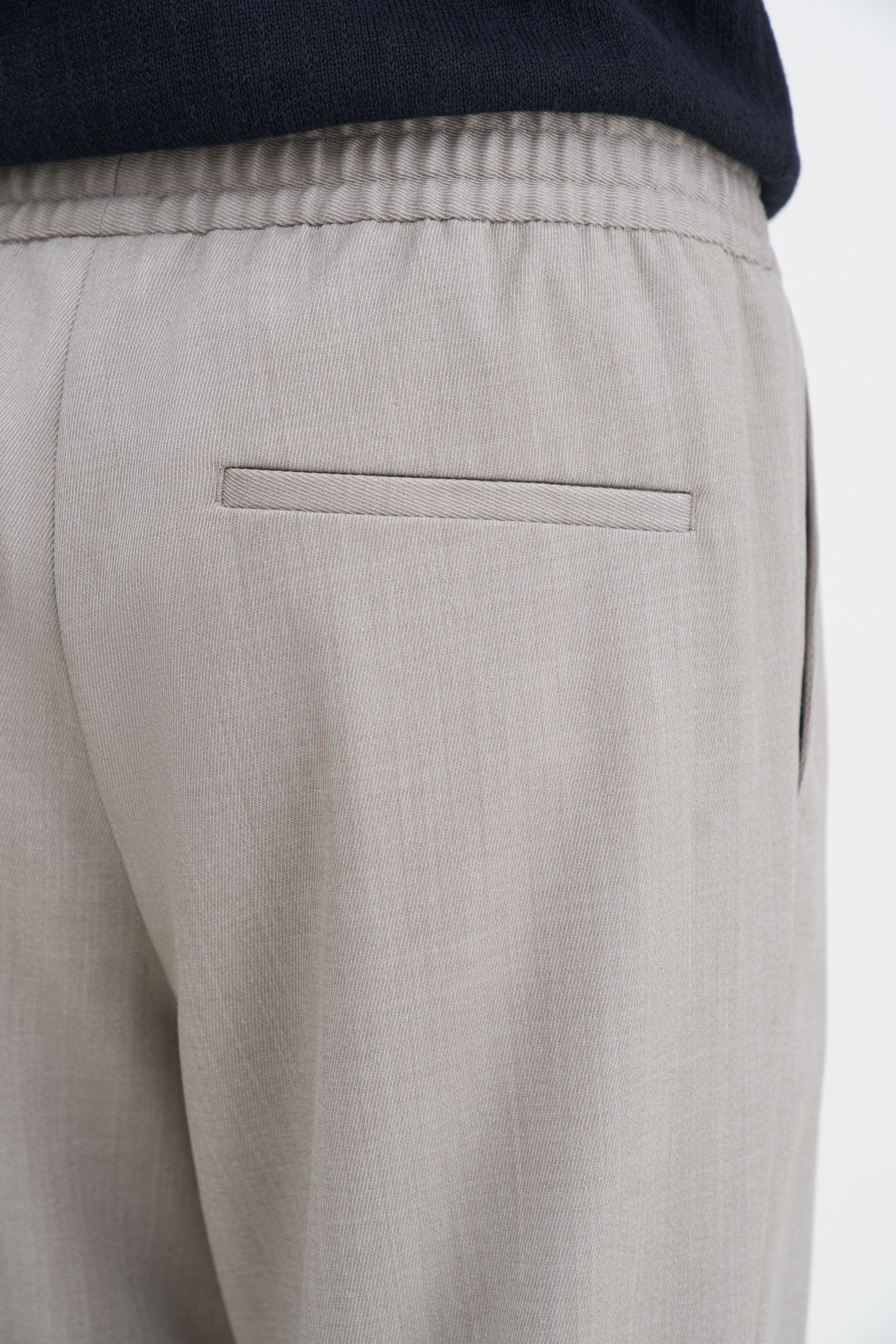 Filippa K Relaxed Wool Trousers In Beige