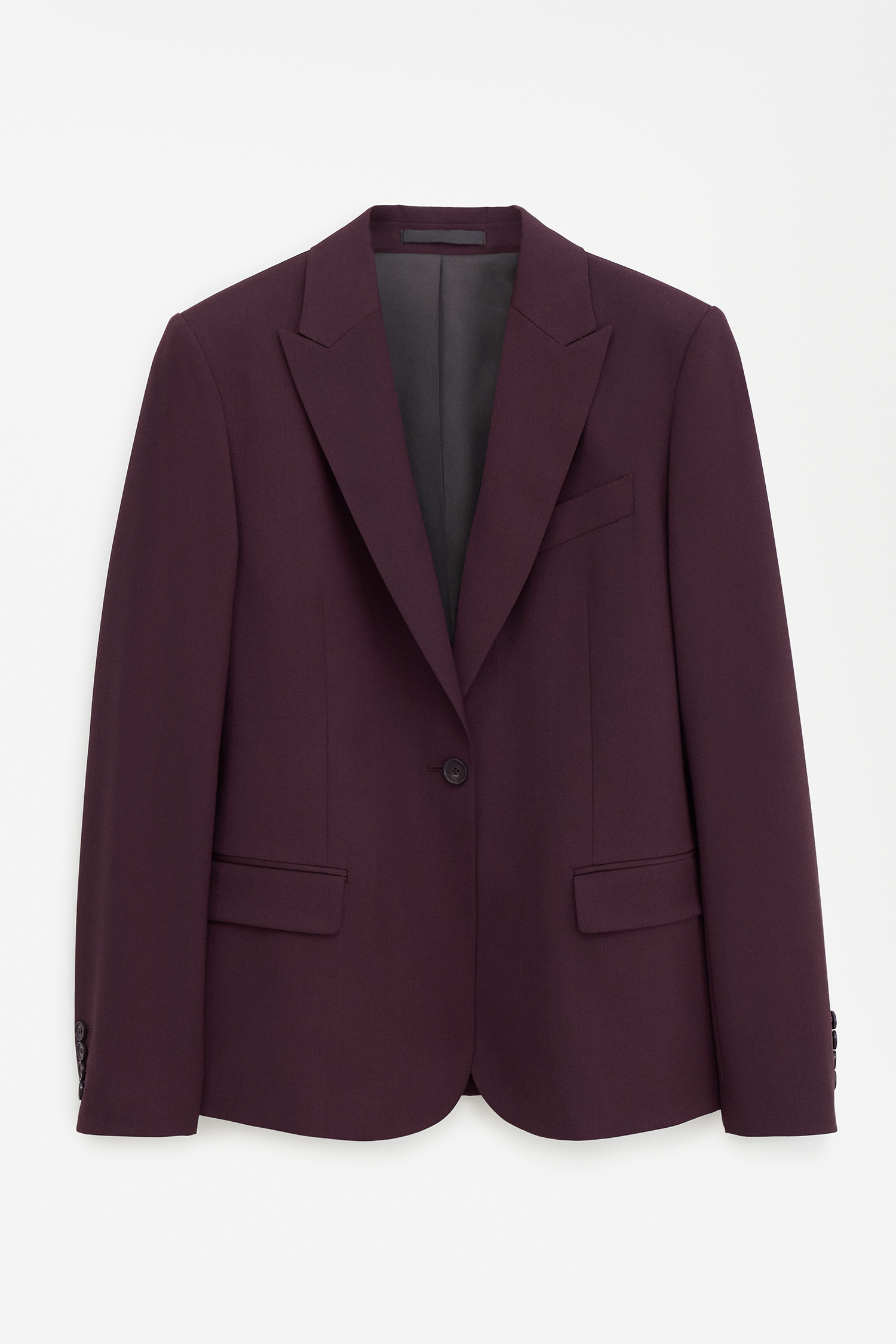 Filippa K Sasha Cool Wool Blazer In Purple
