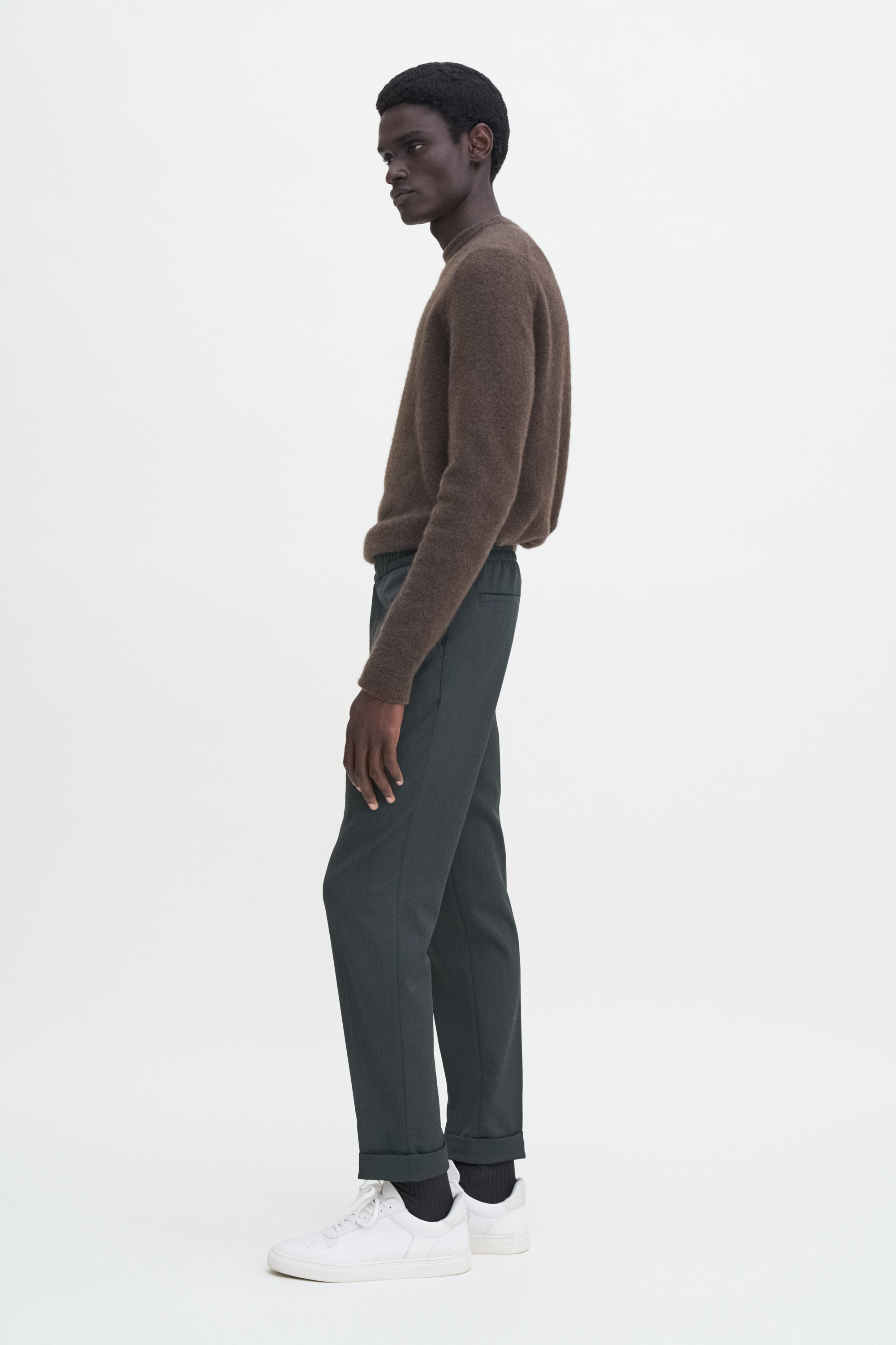 Filippa K Terry Cropped Trousers In Green