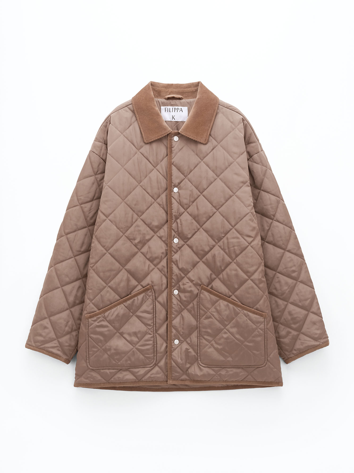 Shop Filippa K Quilted Jacket In Brown