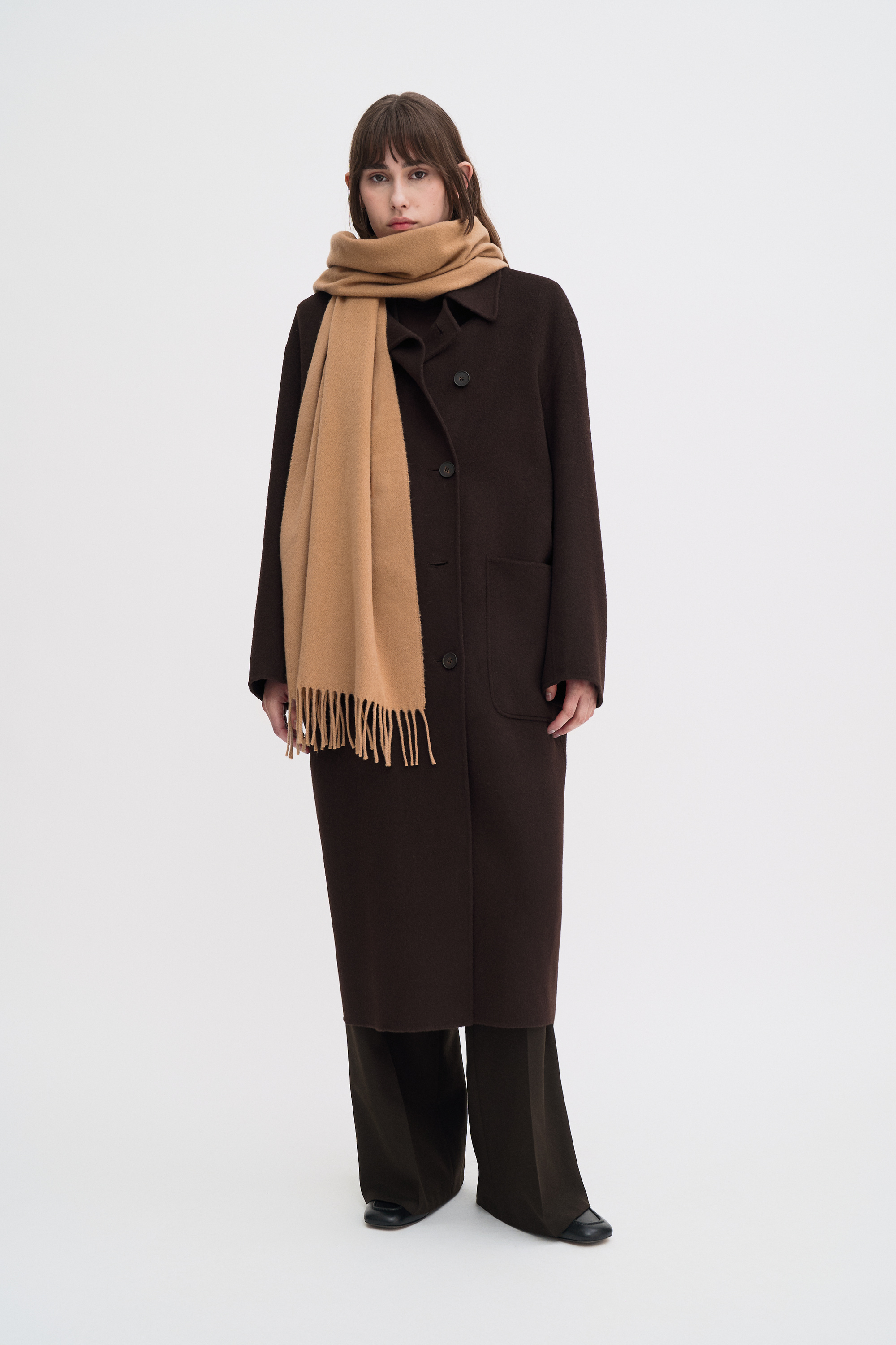 Filippa K Cashmere Blend Scarf In Neutral