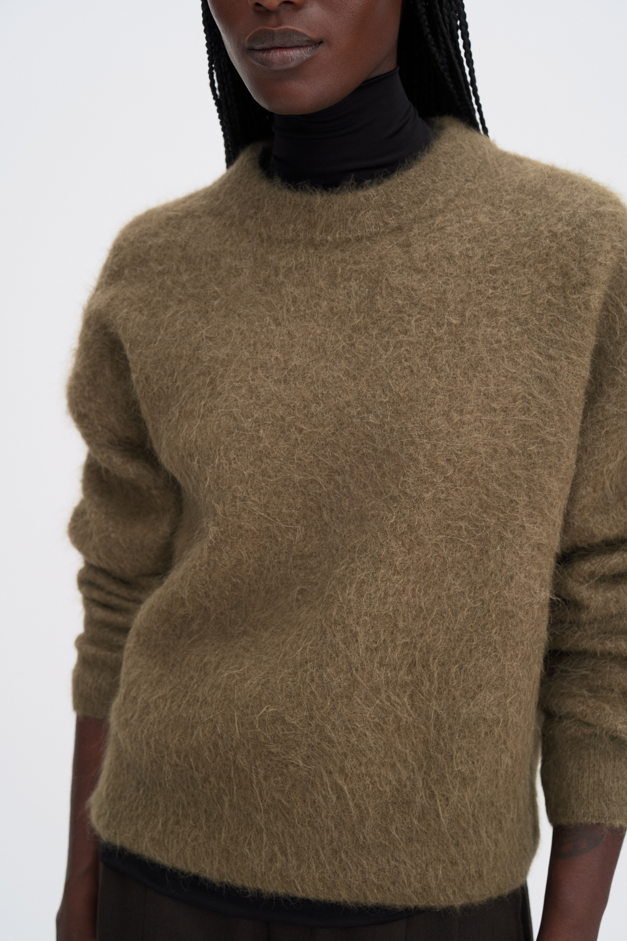 Filippa K Fluffy Sweater In Green