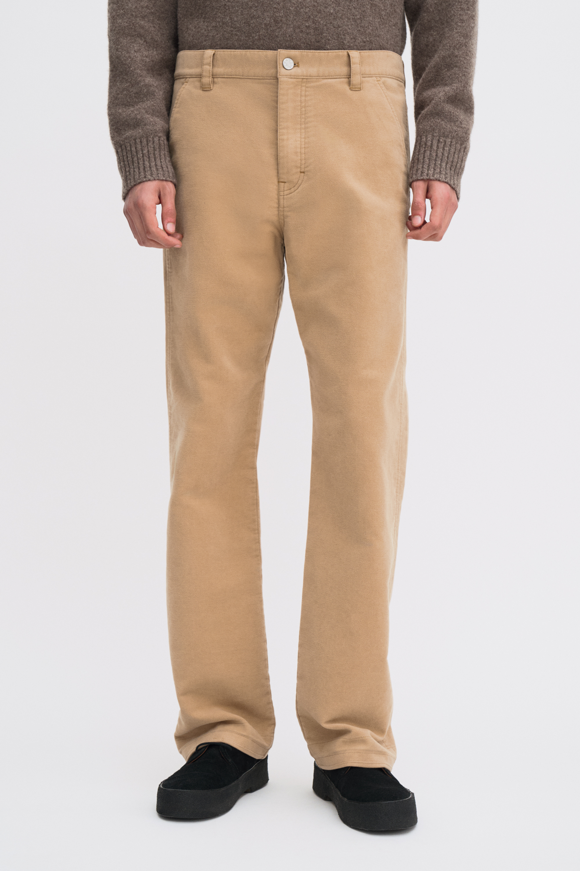 Filippa K Moleskin Carpenter Trousers In Brown