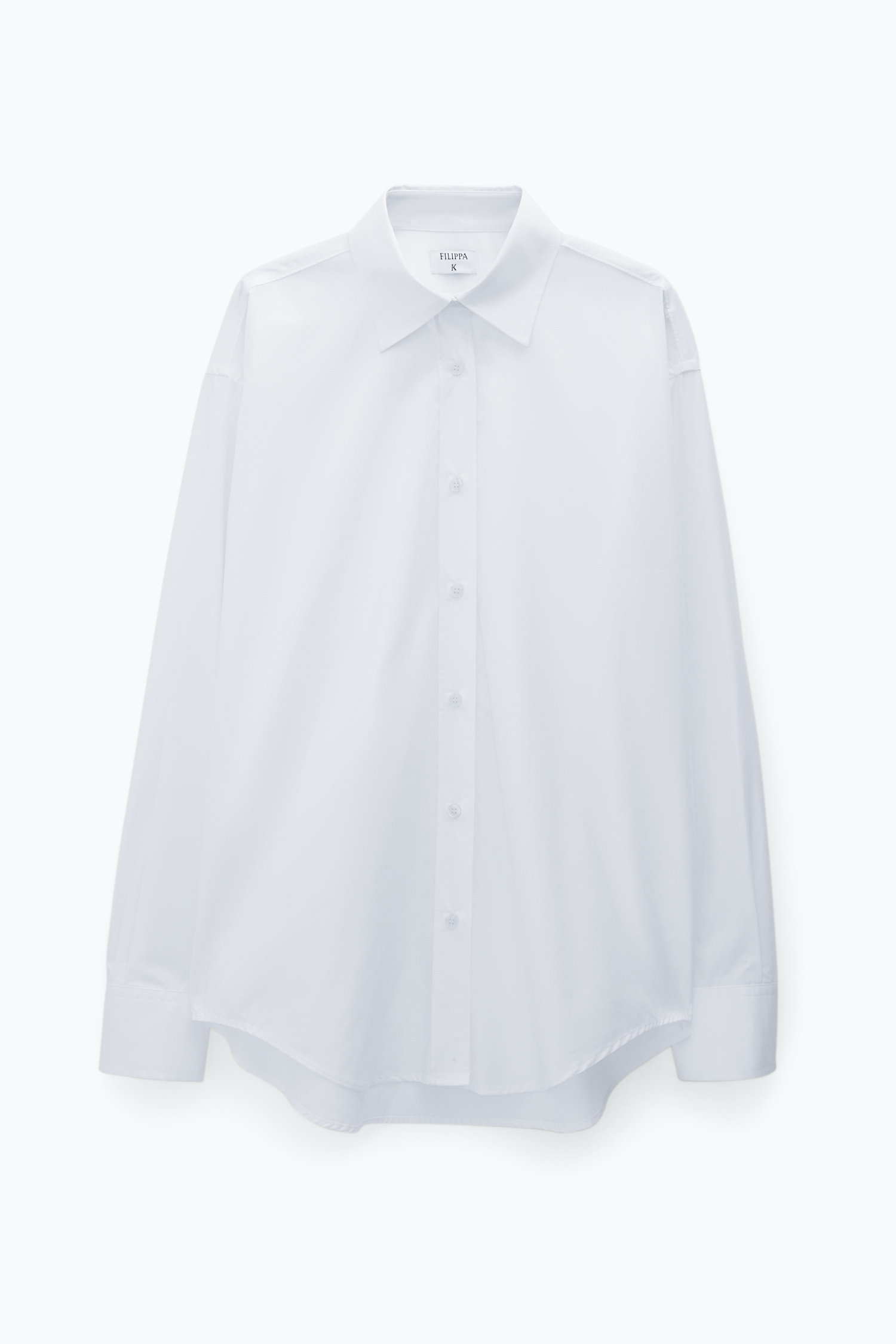 Shop Filippa K Cotton Poplin Shirt In White