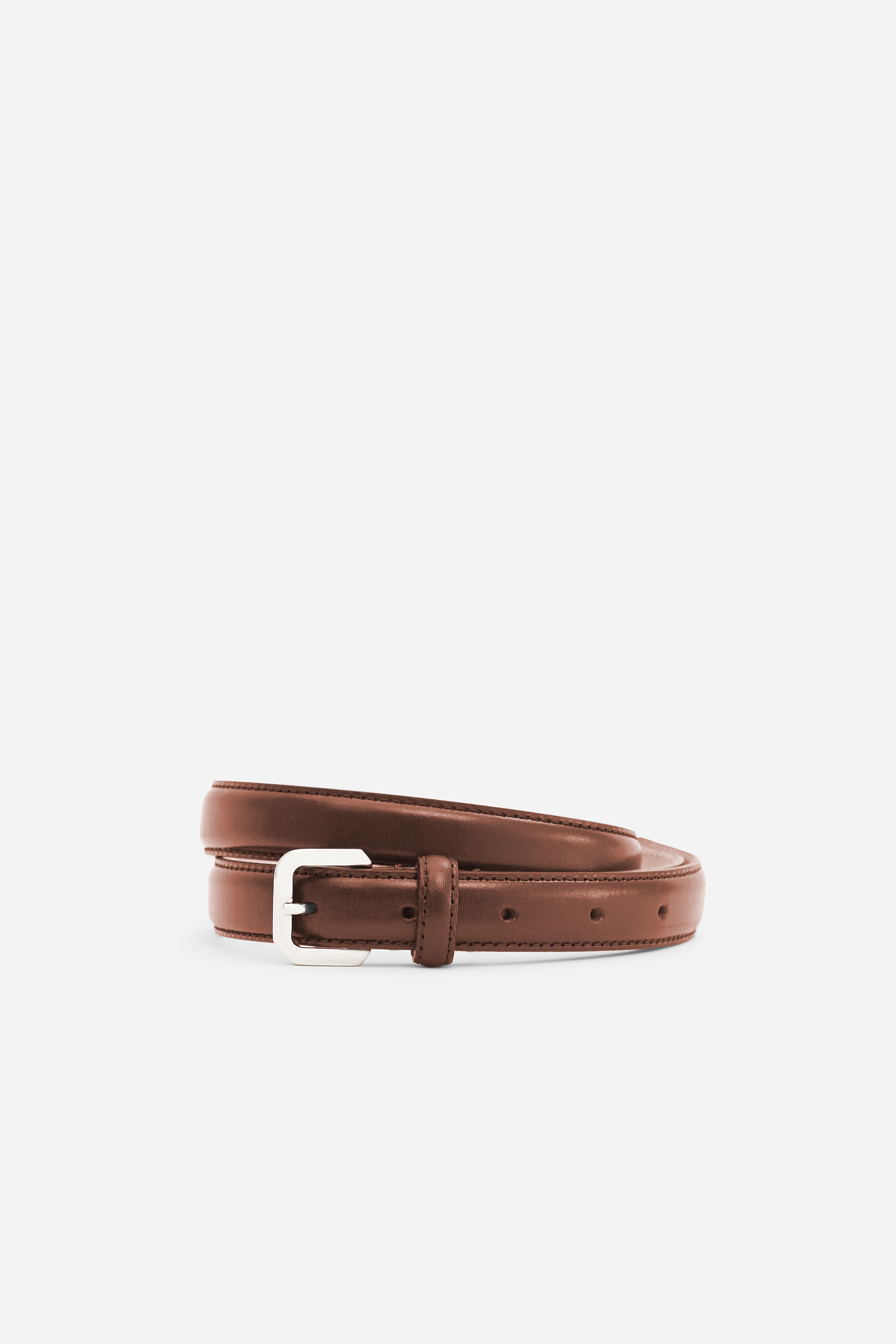 Filippa K Small Buckle Belt In Brown