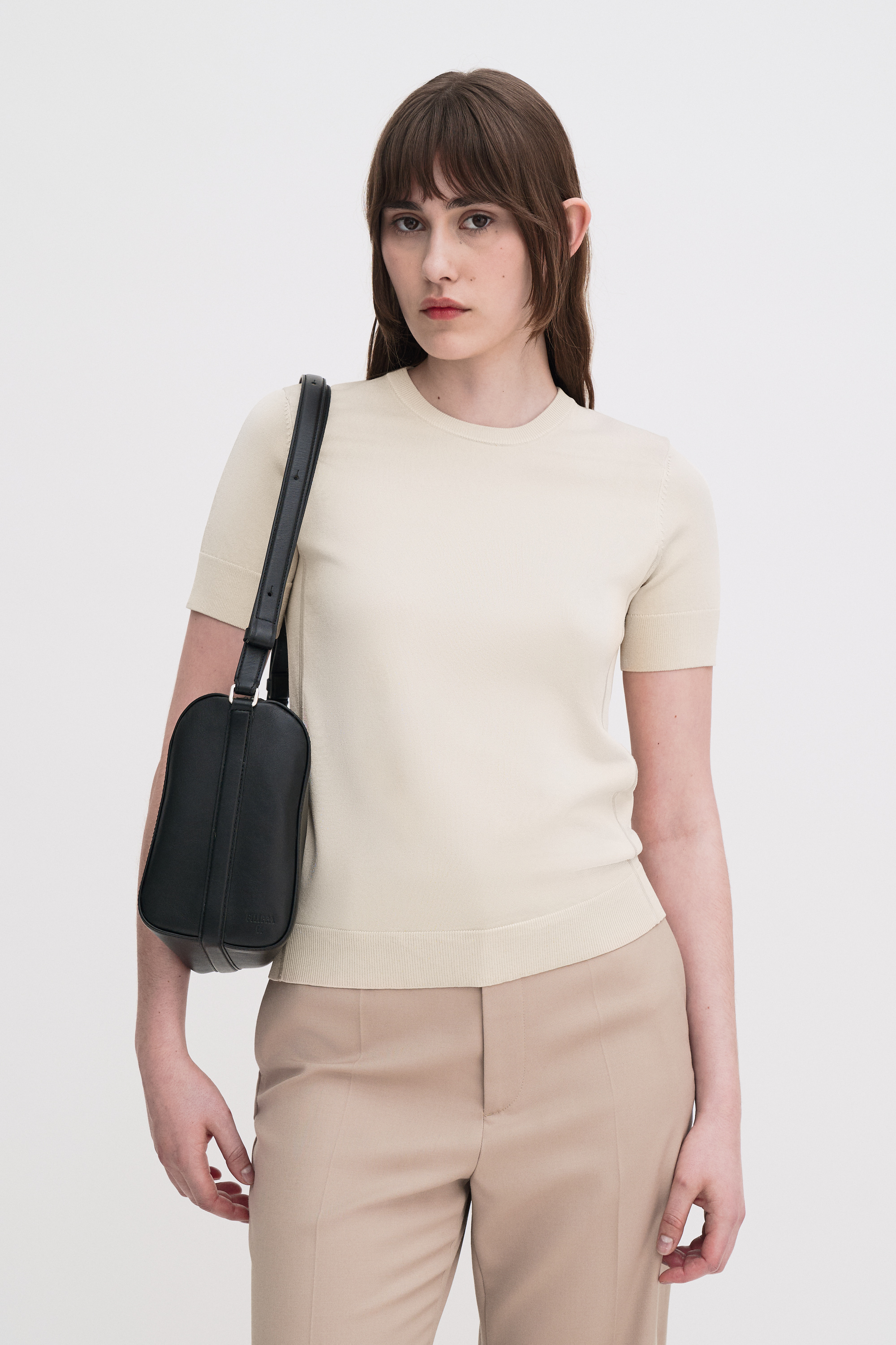 Filippa K Glossy Knit Top In Pink
