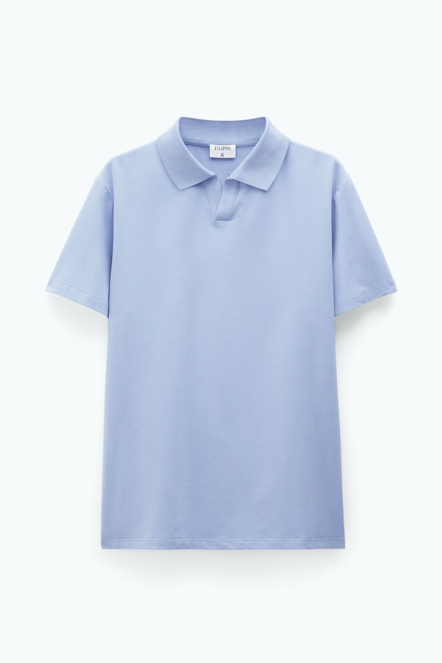 Shop Filippa K Stretch Cotton Polo T-shirt In Blue