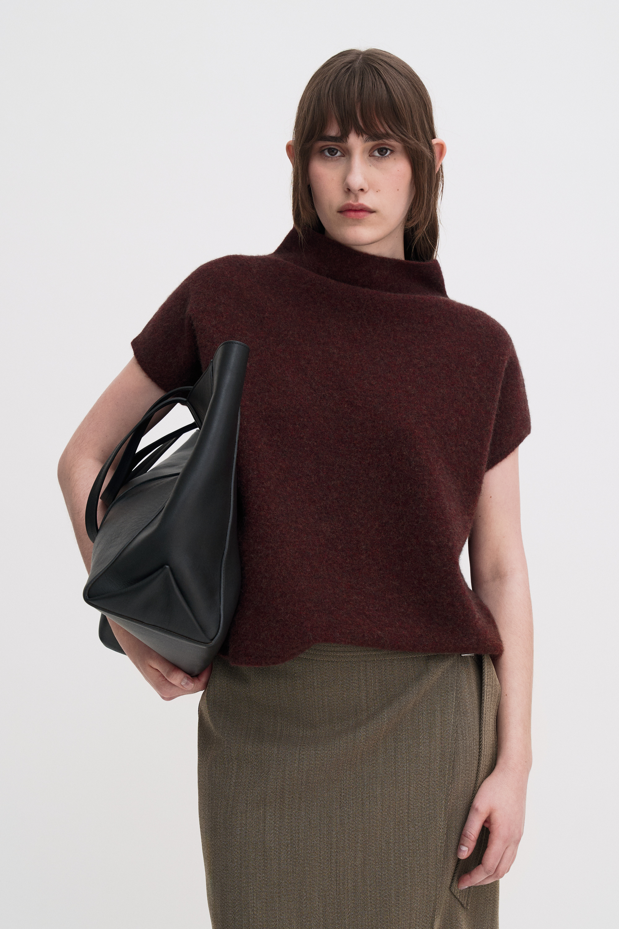 Filippa K Ximena Sweater In Burgundy