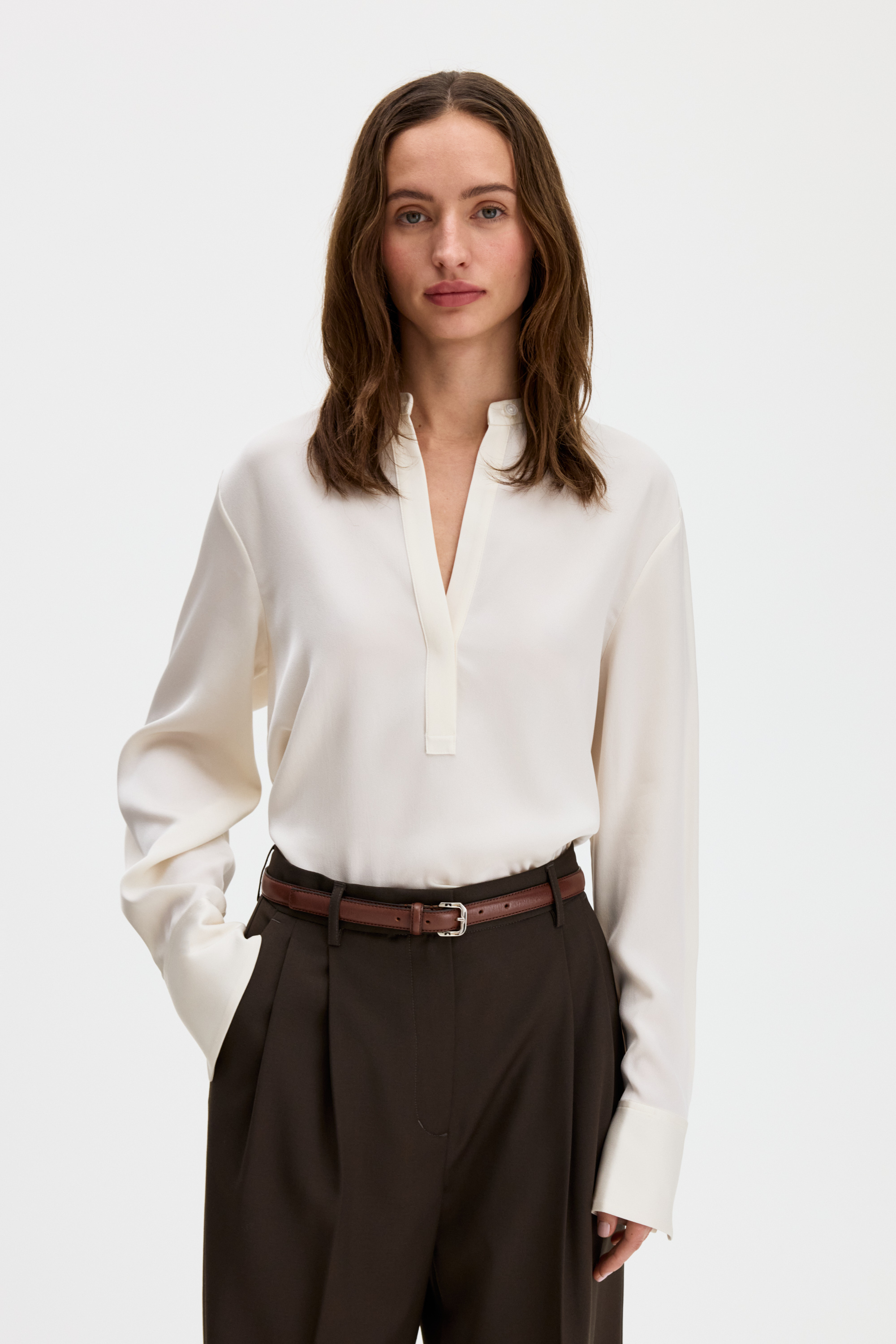 Half Placket Blouse