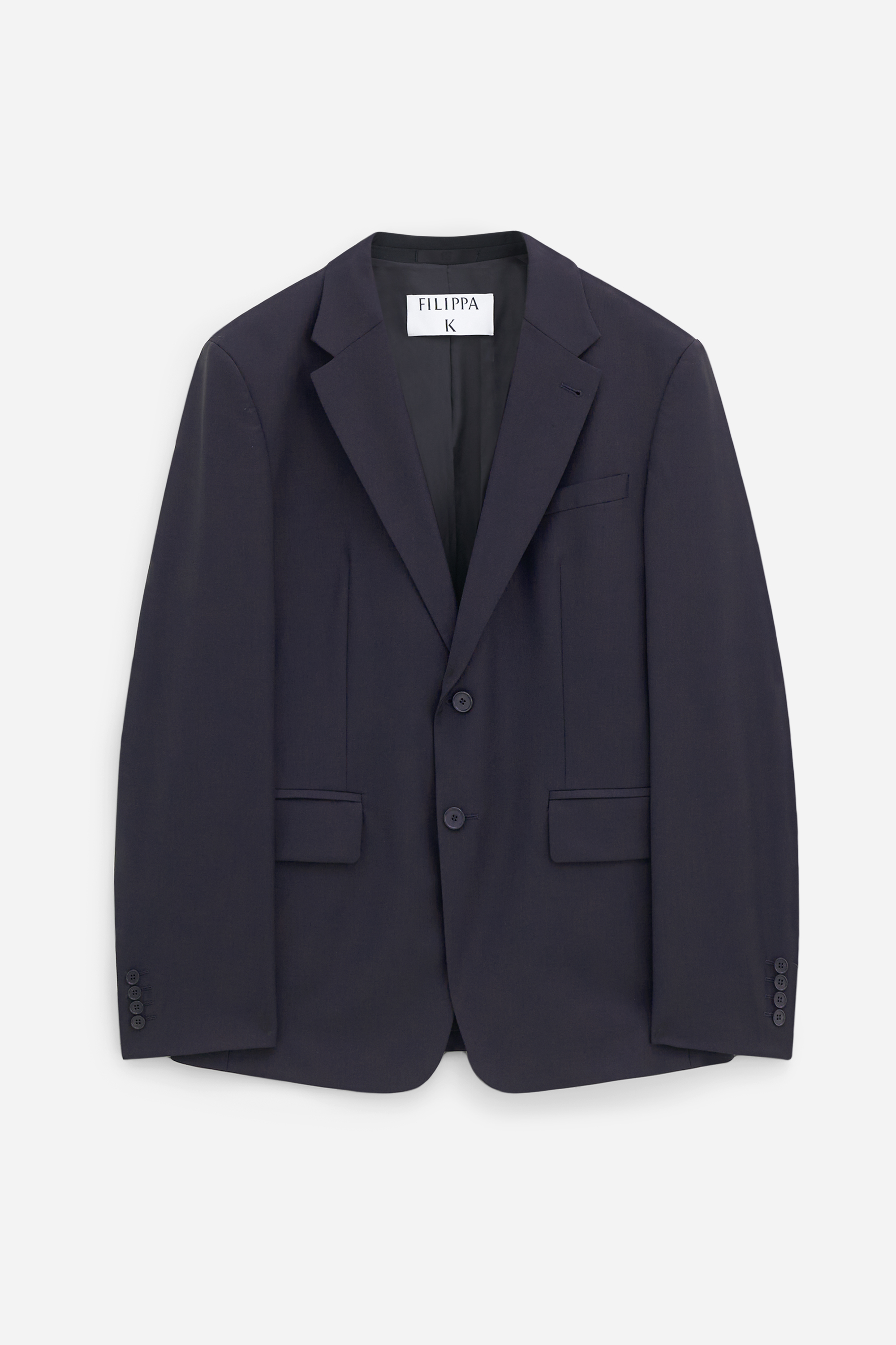 Filippa K Slim Wool Blazer In Black