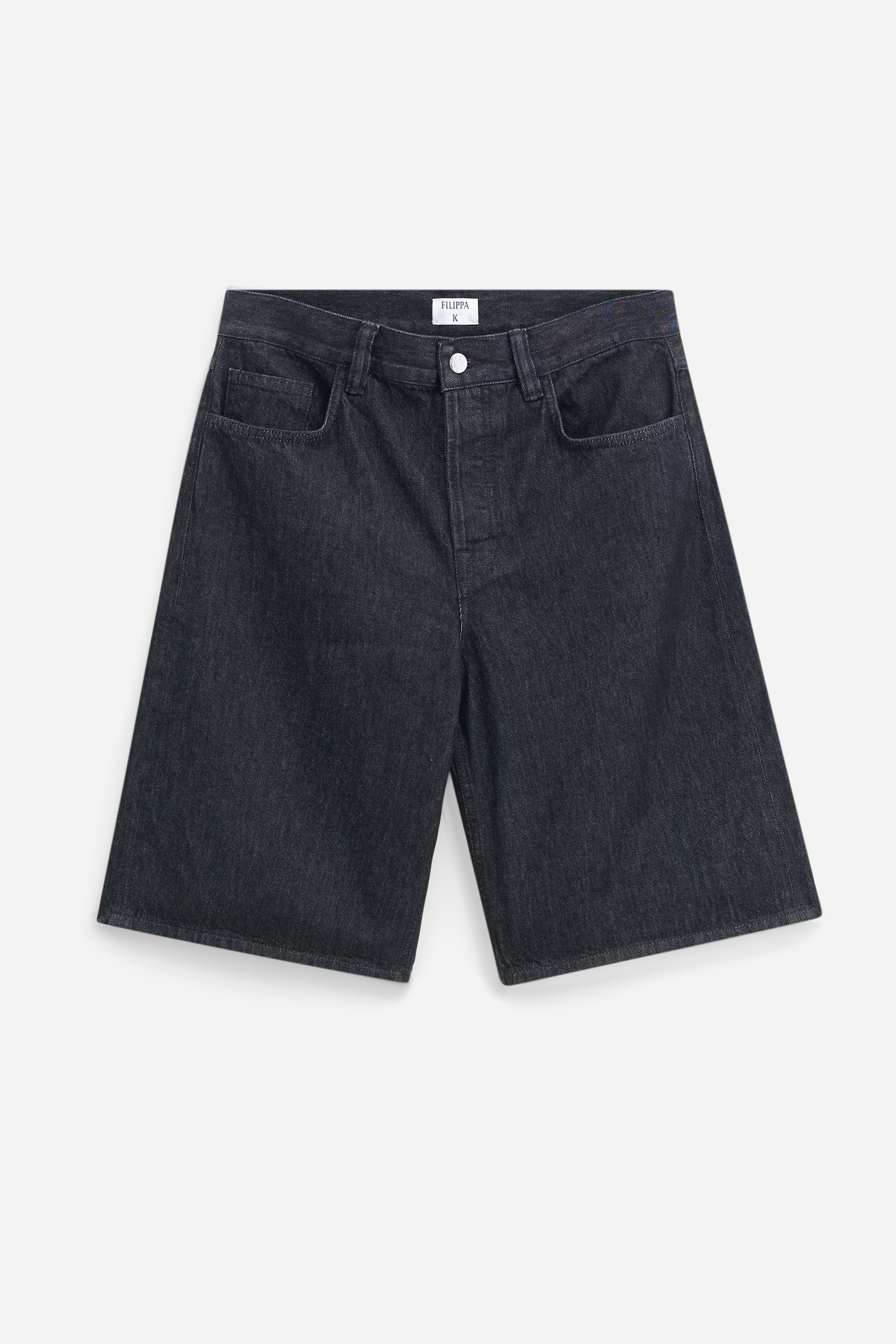 Filippa K Oversized Jean Shorts In Black