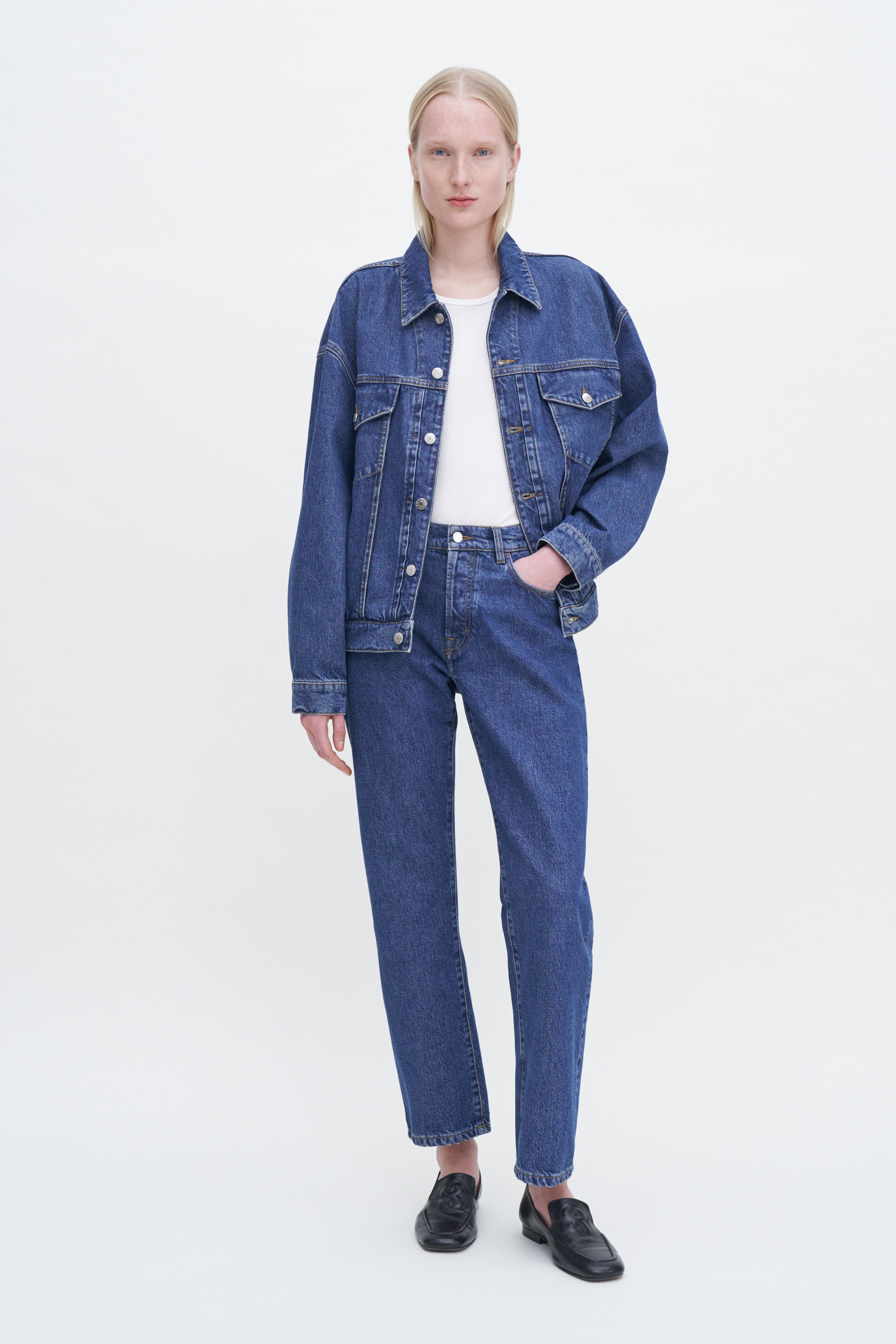 Filippa K Relaxed Jean Jacket In Blue