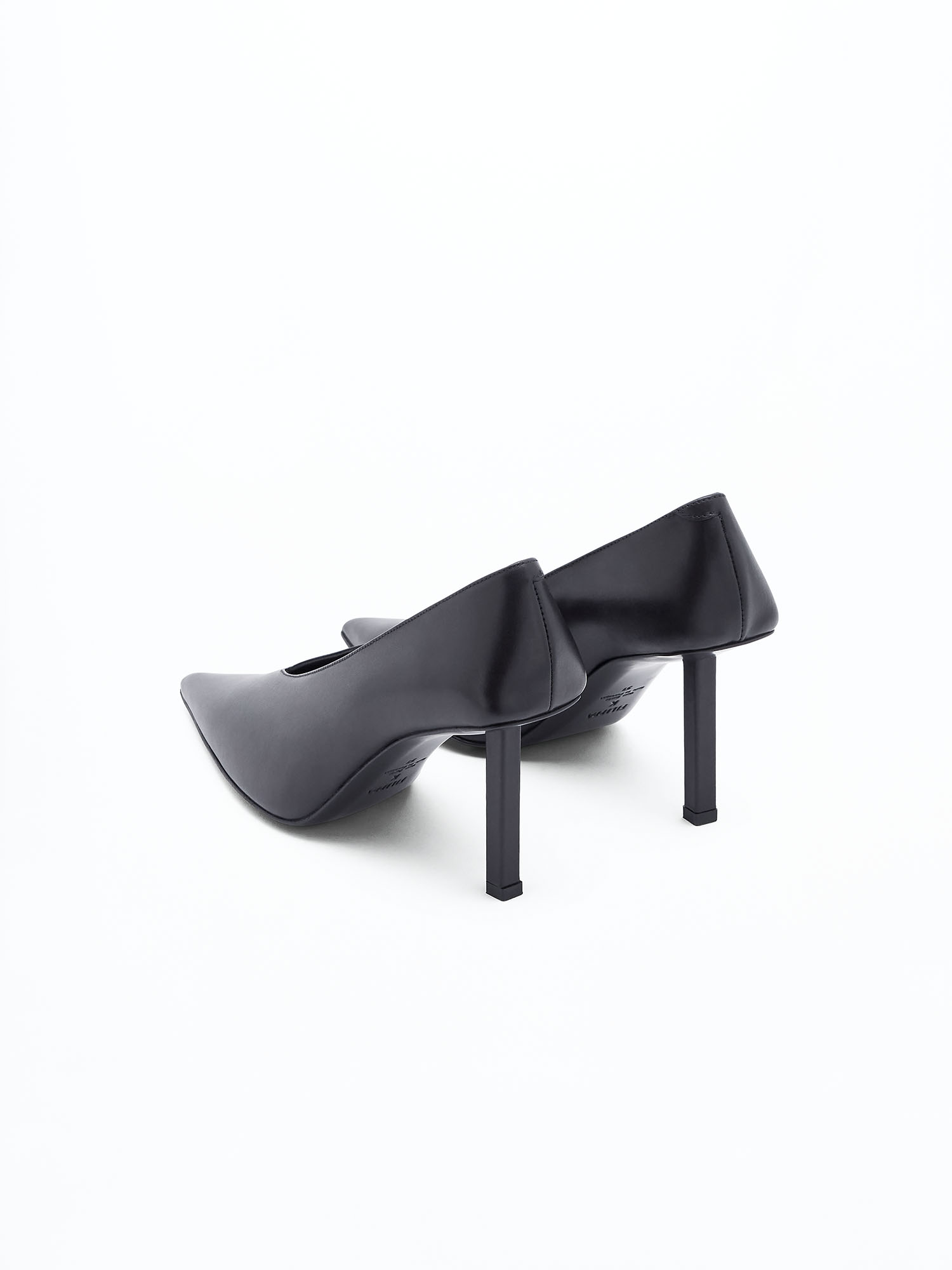 Shop Filippa K Pointy High Pumps In Black