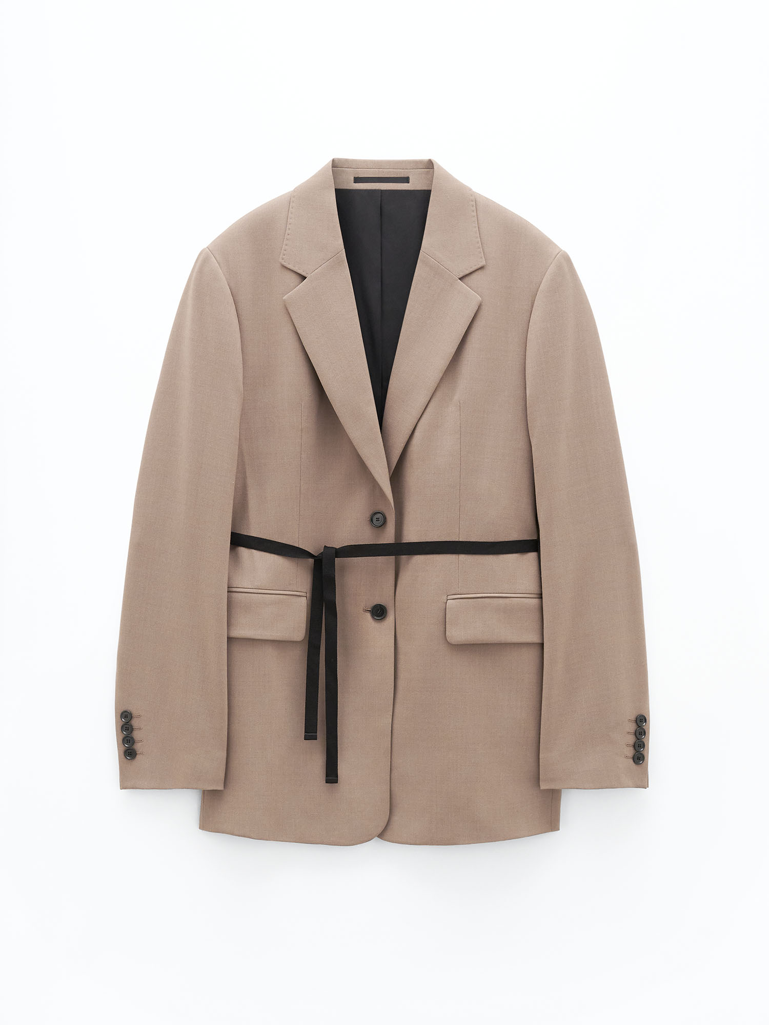 Filippa K Alison Flannel Blazer In Beige