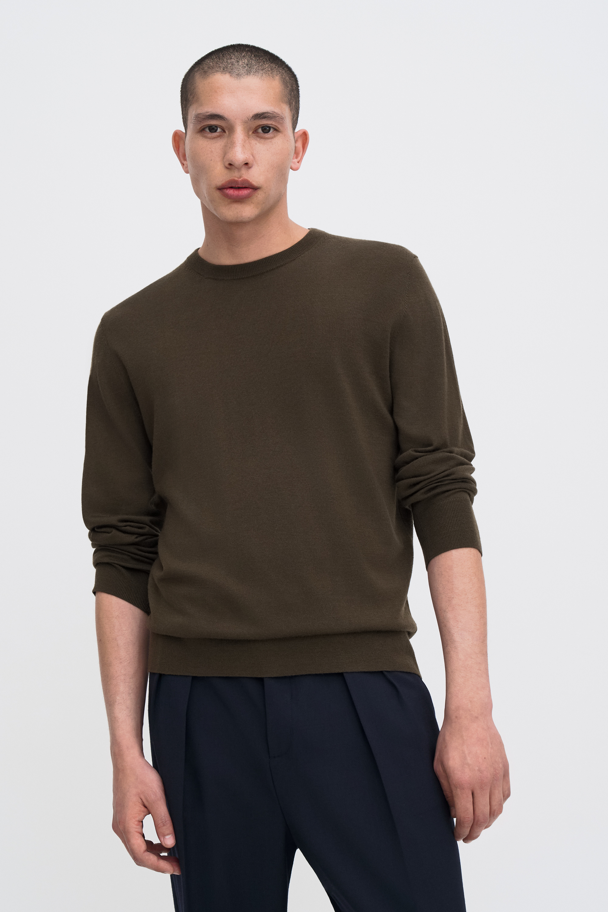 Filippa K Merino Sweater In Green
