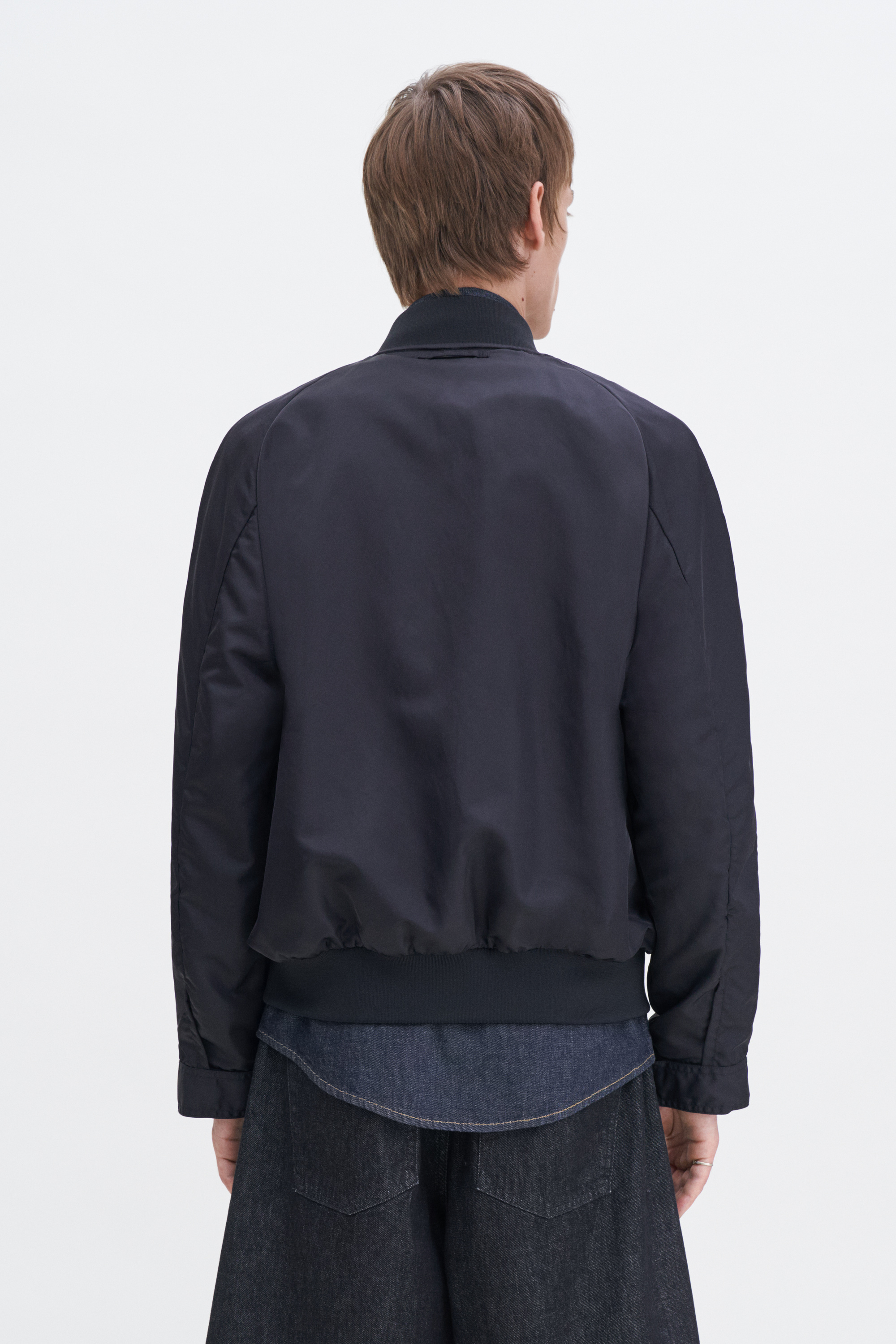 Filippa K Technical Bomberjacke In Black