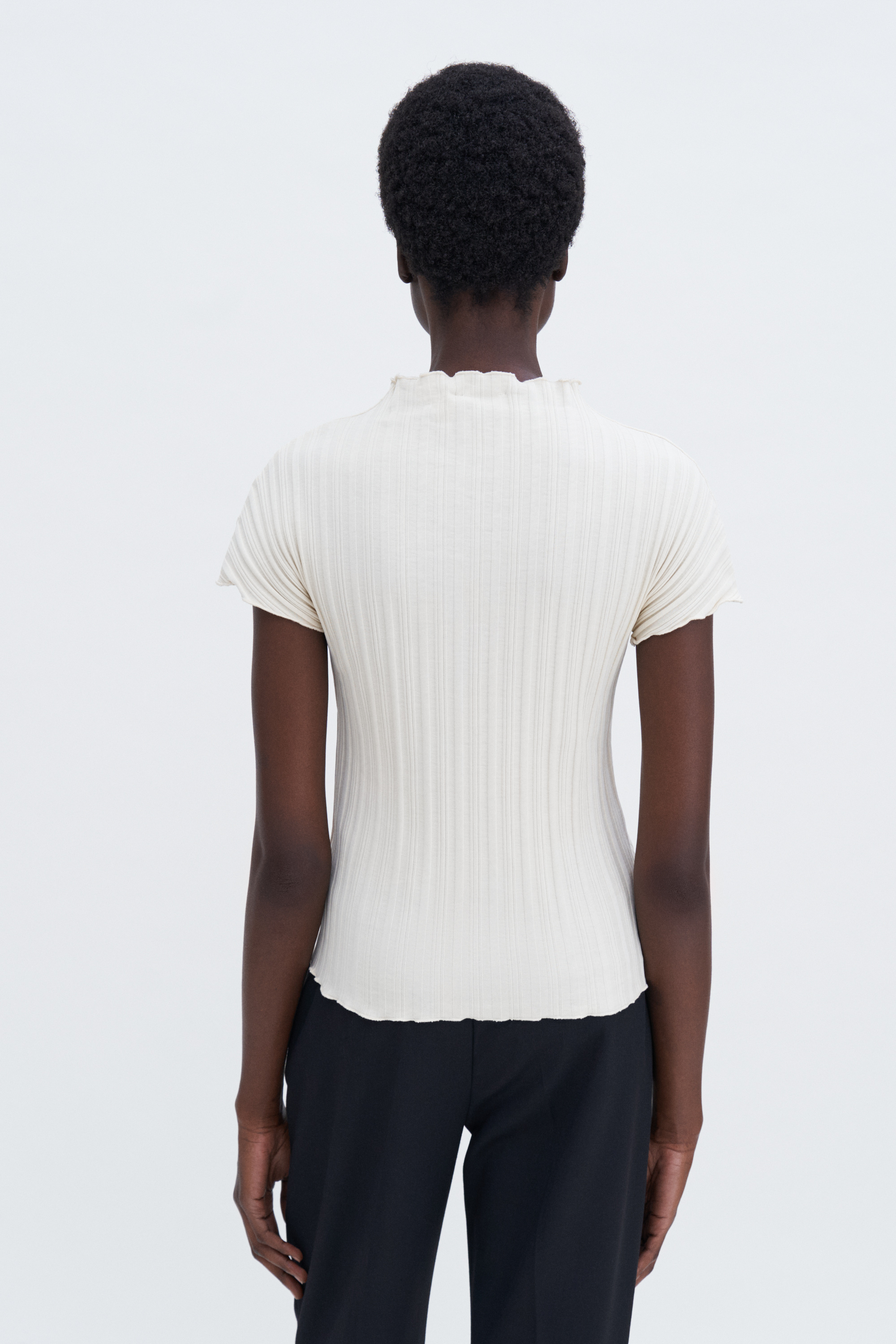Shop Filippa K Rib Cap Sleeve Top In White