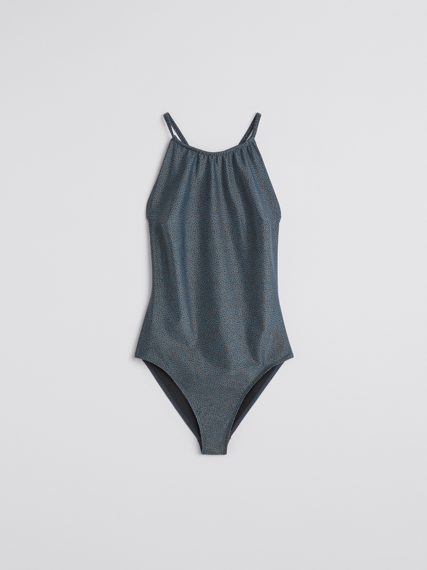 Filippa K Halter Printed Swimsuit In Blue Print
