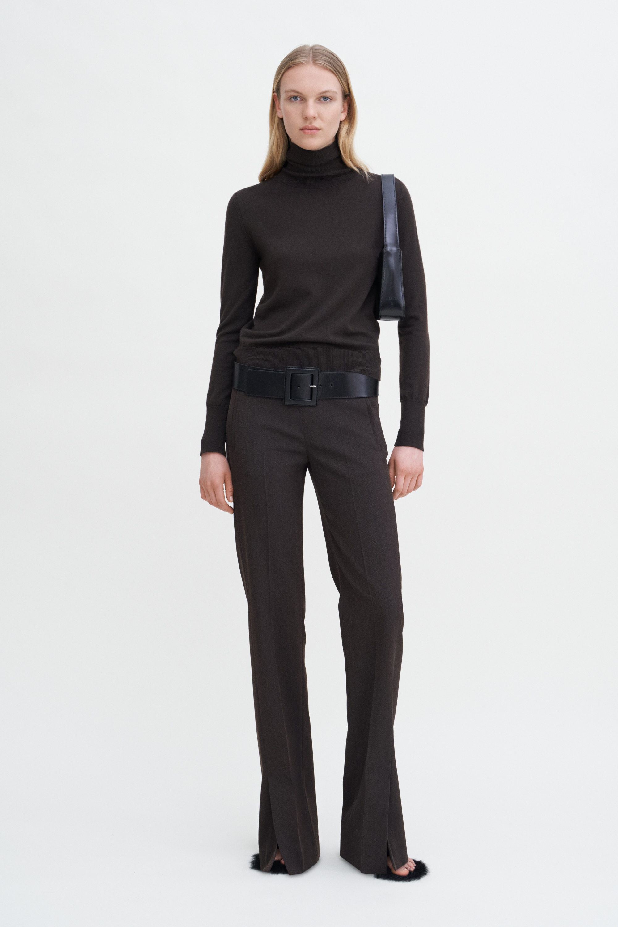Filippa K Turtleneck Sweater In Brown