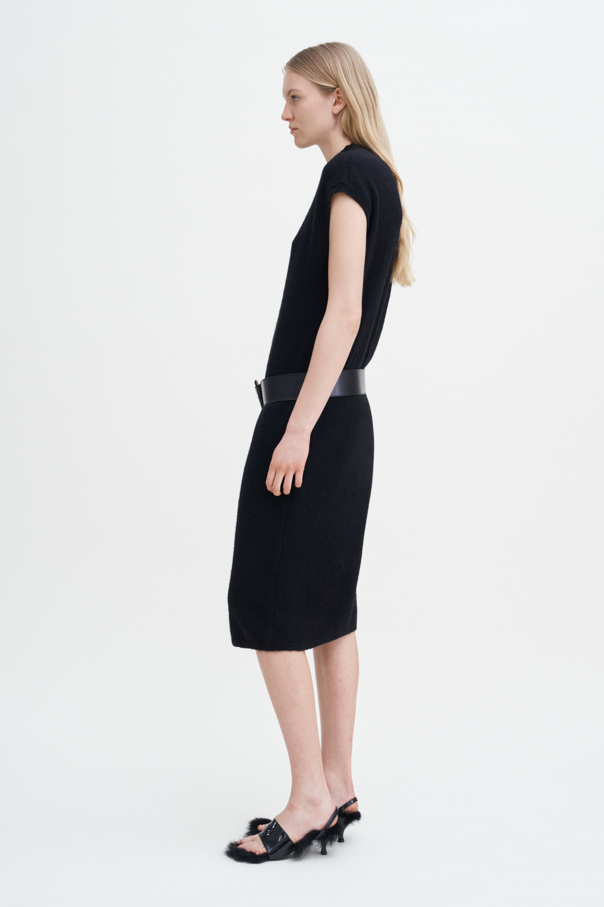 Filippa K Wool Yak Dress In Black