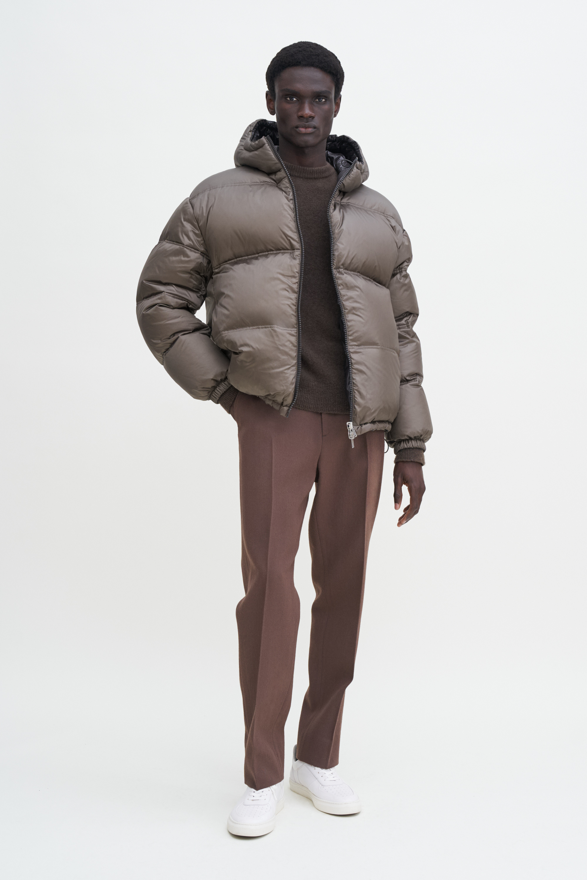 Filippa K Puffer Down Jacket In Green