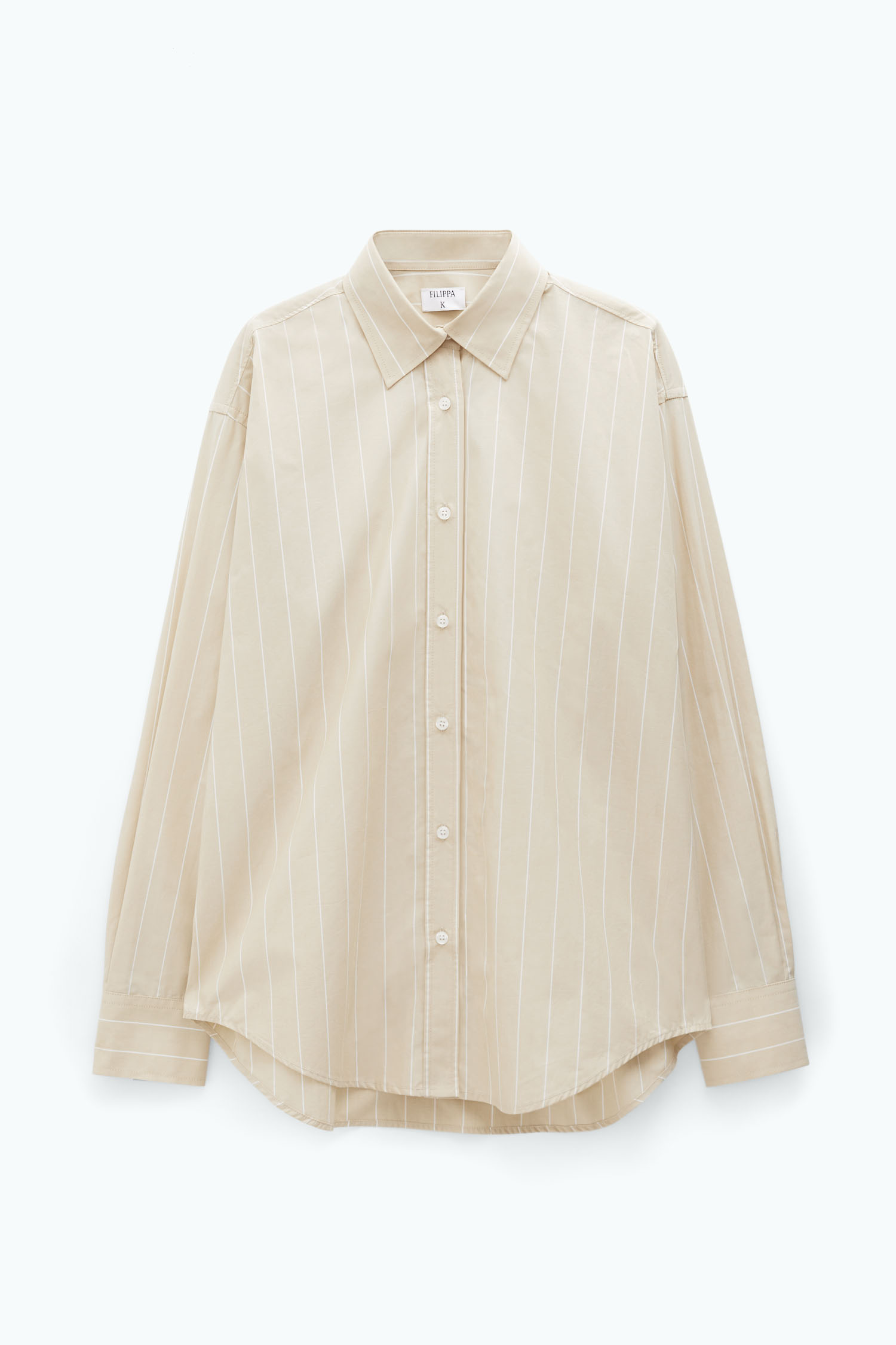 Shop Filippa K Stripe Poplin Shirt In Yellow