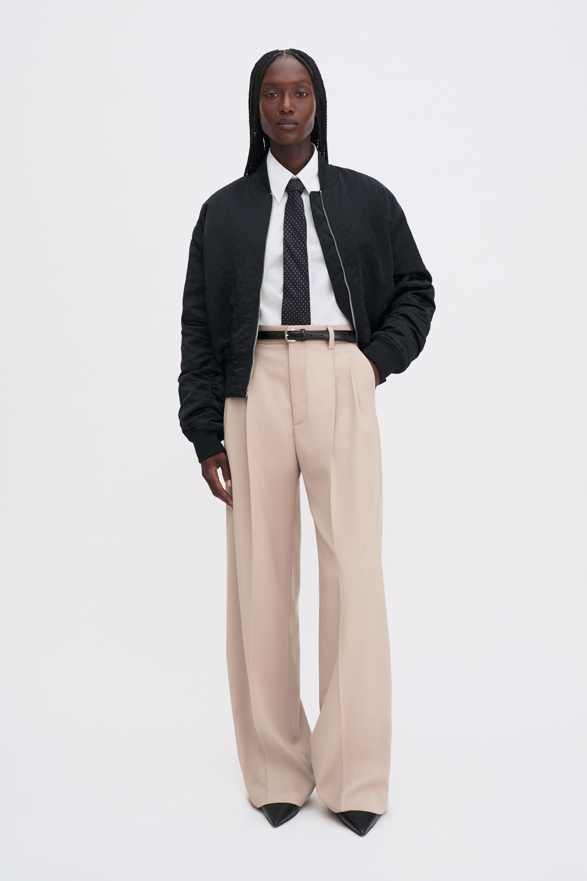 Filippa K Darcey Wool Trousers In Neutral