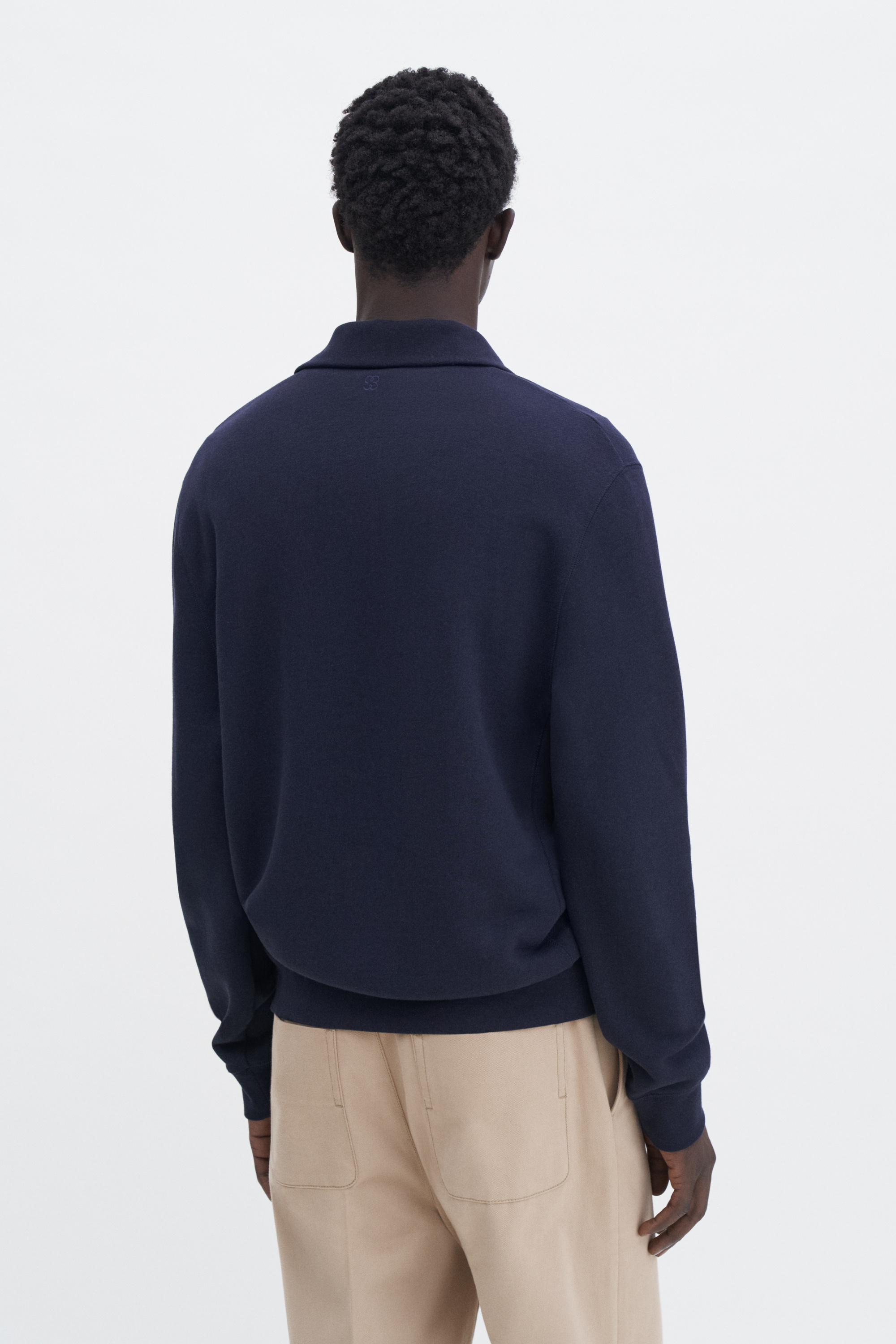 Filippa K Polo Sweatshirt In Blue