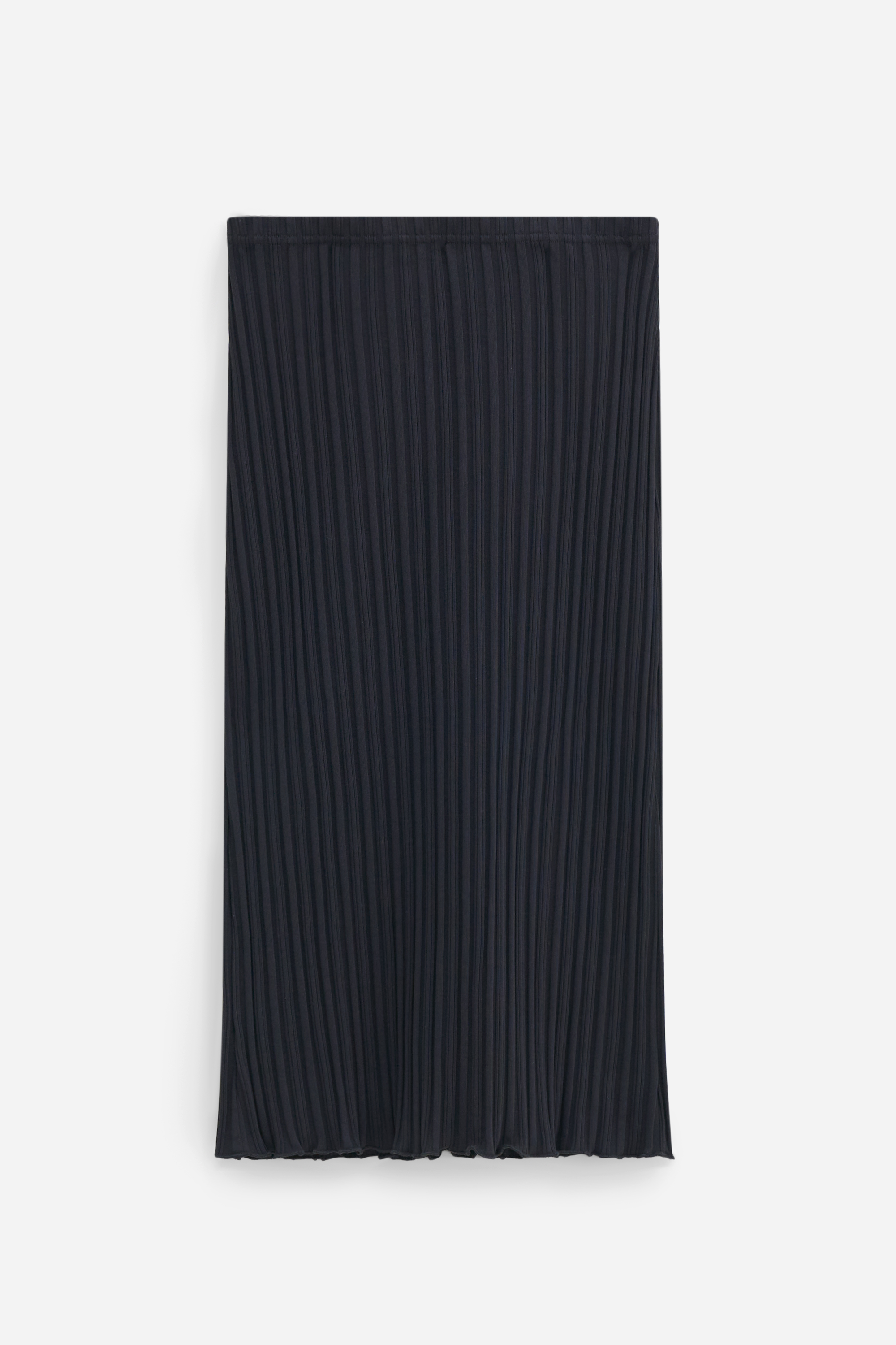 Filippa K Cotton Rib Slip Skirt In Black