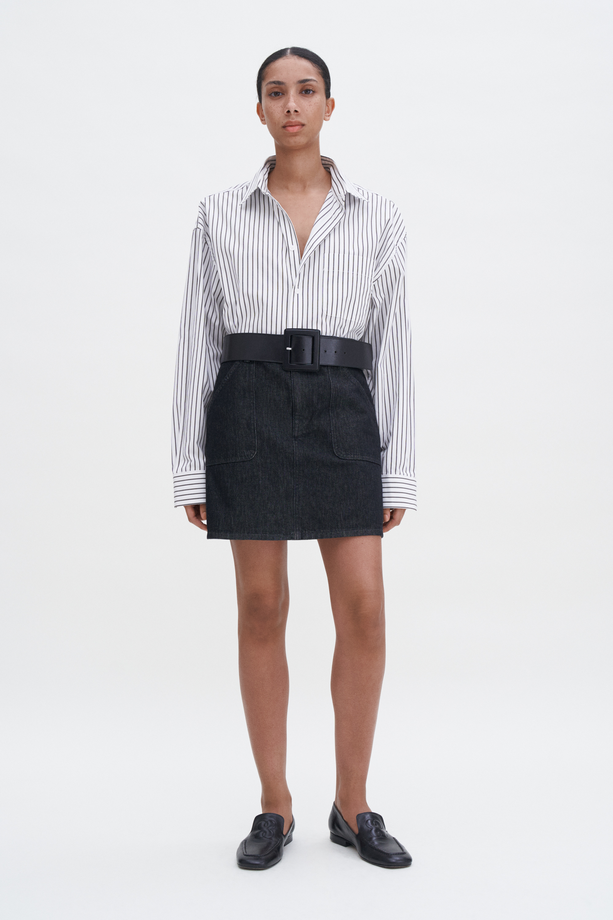 Filippa K Patch Pocket Mini Skirt In Black