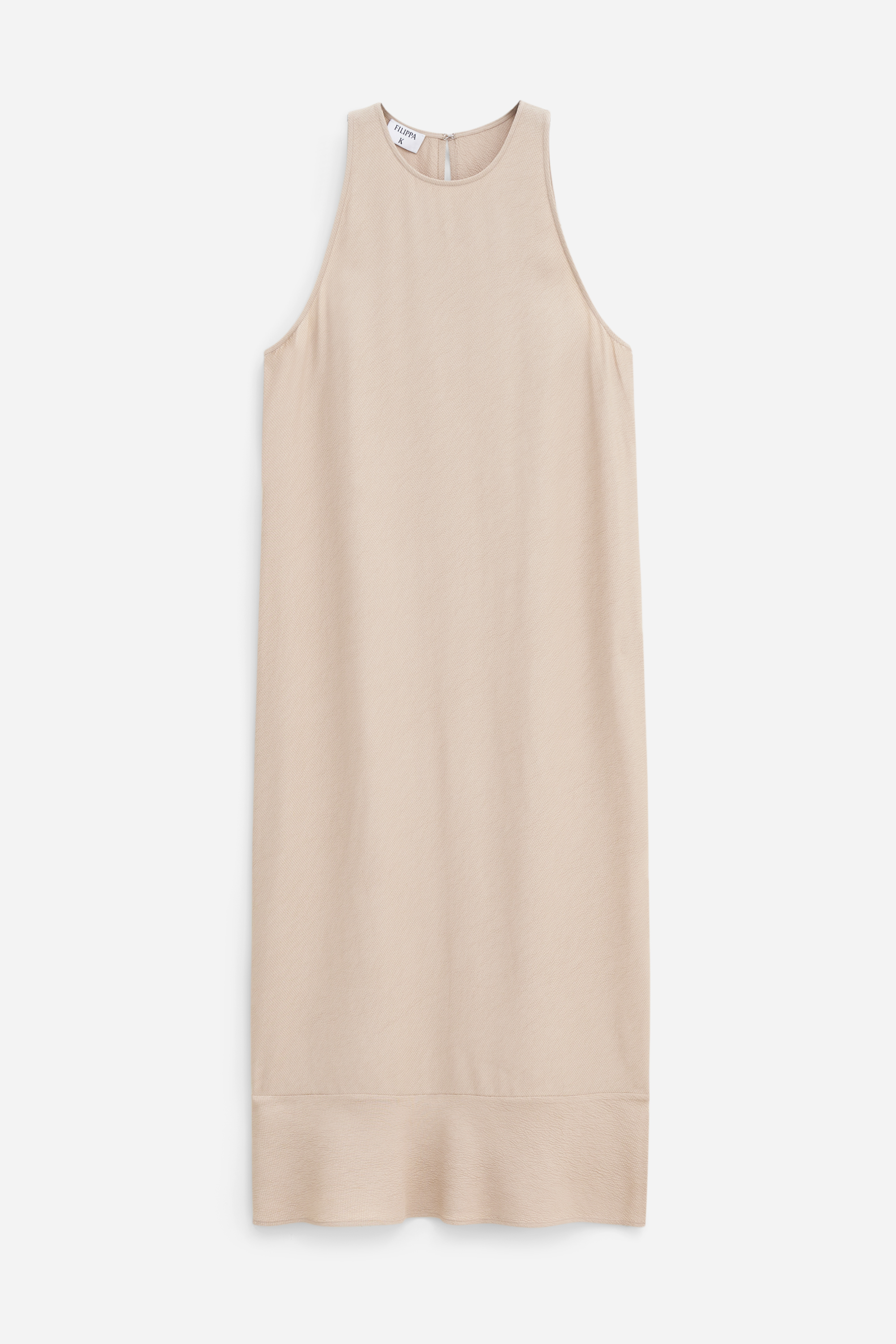 Filippa K Draped Twill Tank Dress In Beige