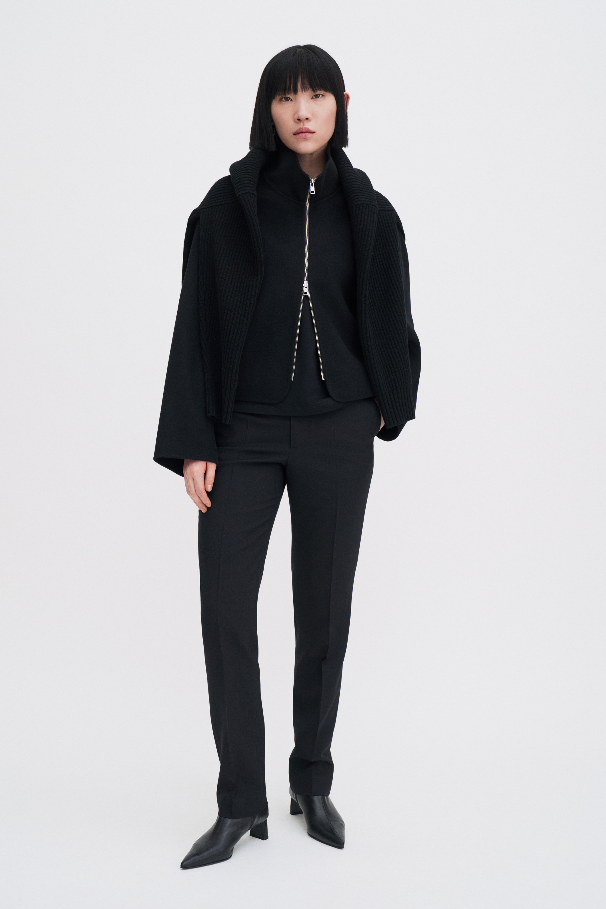 Filippa K Kitten Heel Ankle Bootie In Black