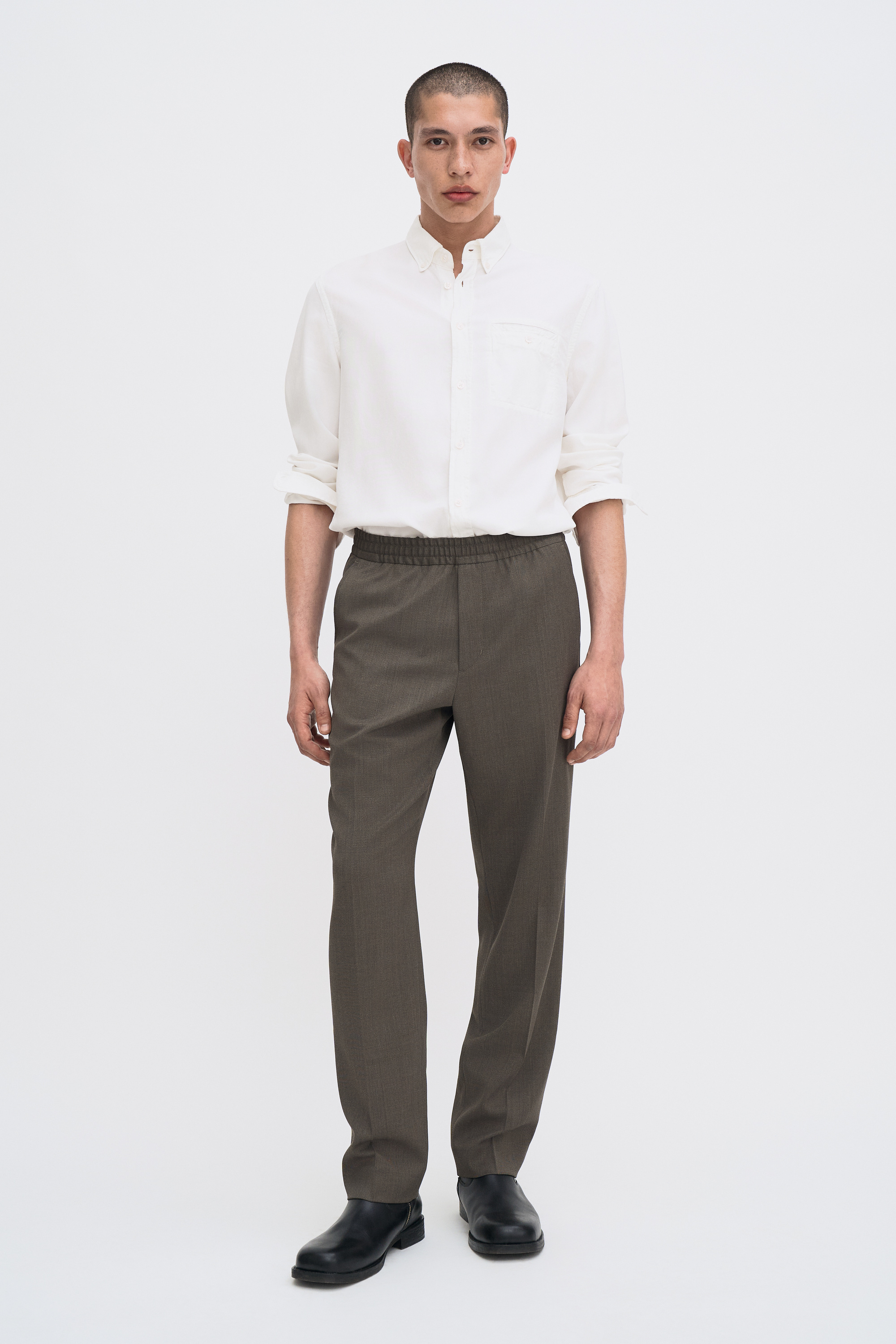 Filippa K Theo Trousers In Brown