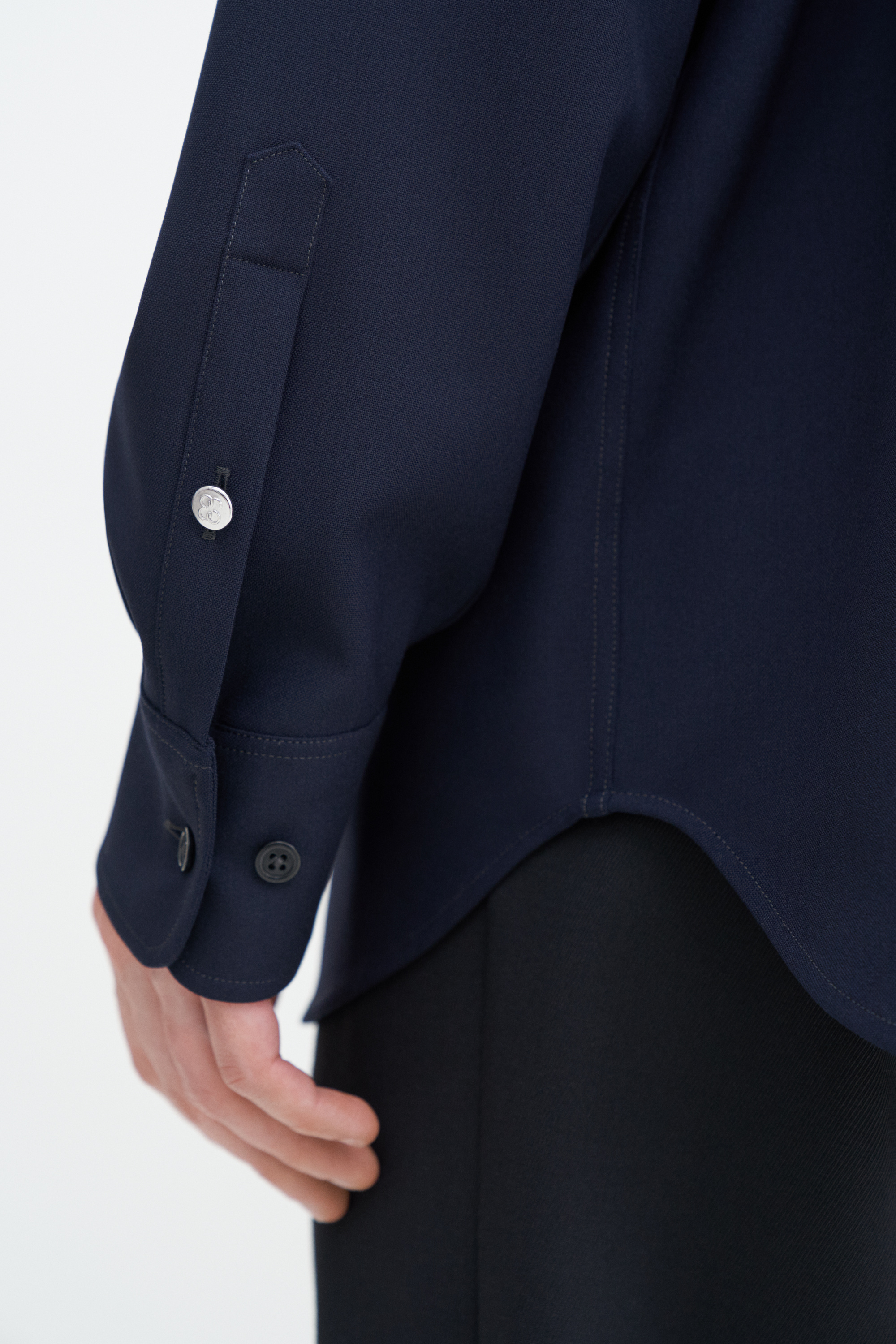 Filippa K Relaxed Patch Pocket Shirt In Blue