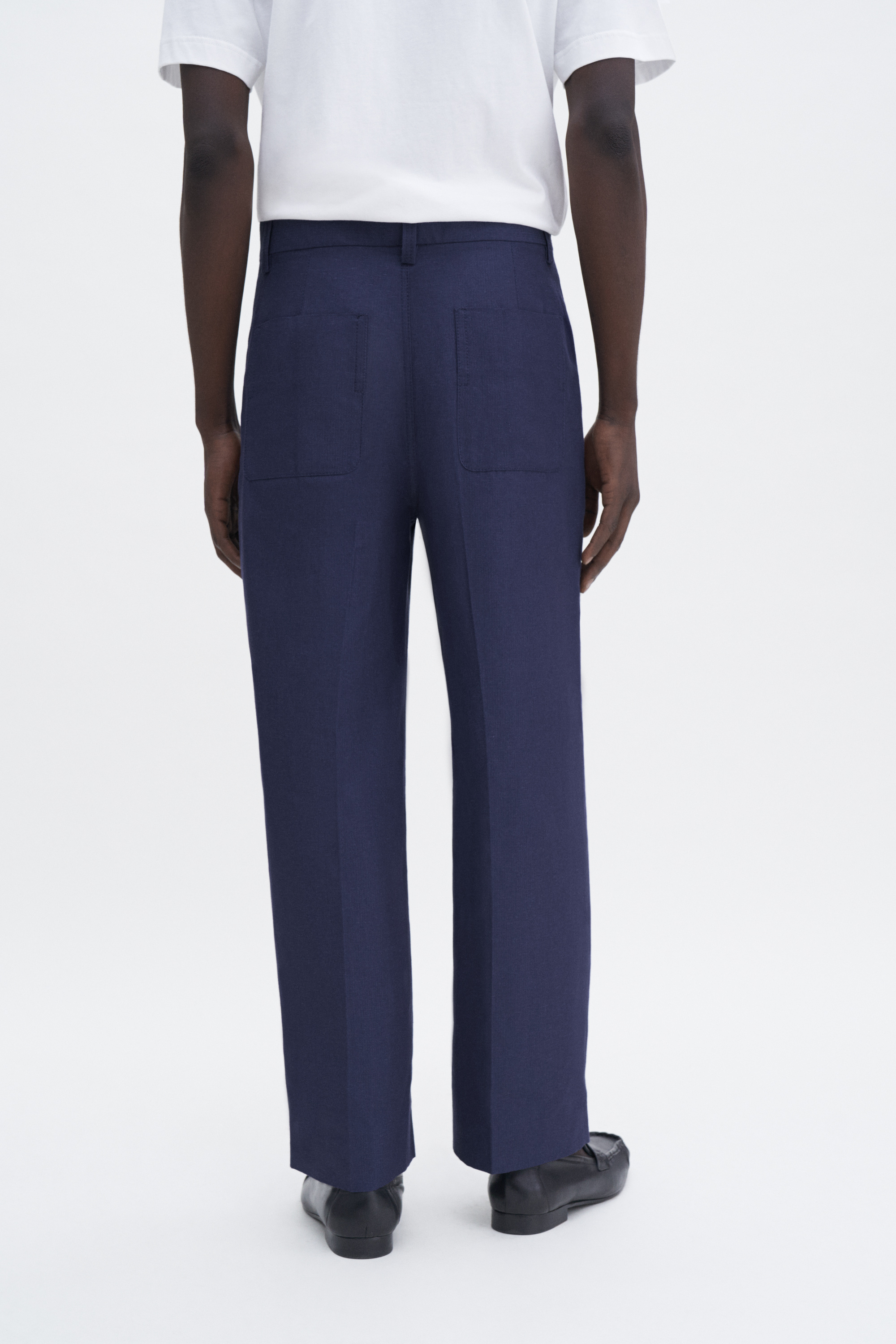 Filippa K Oversized Work Trousers In Blue