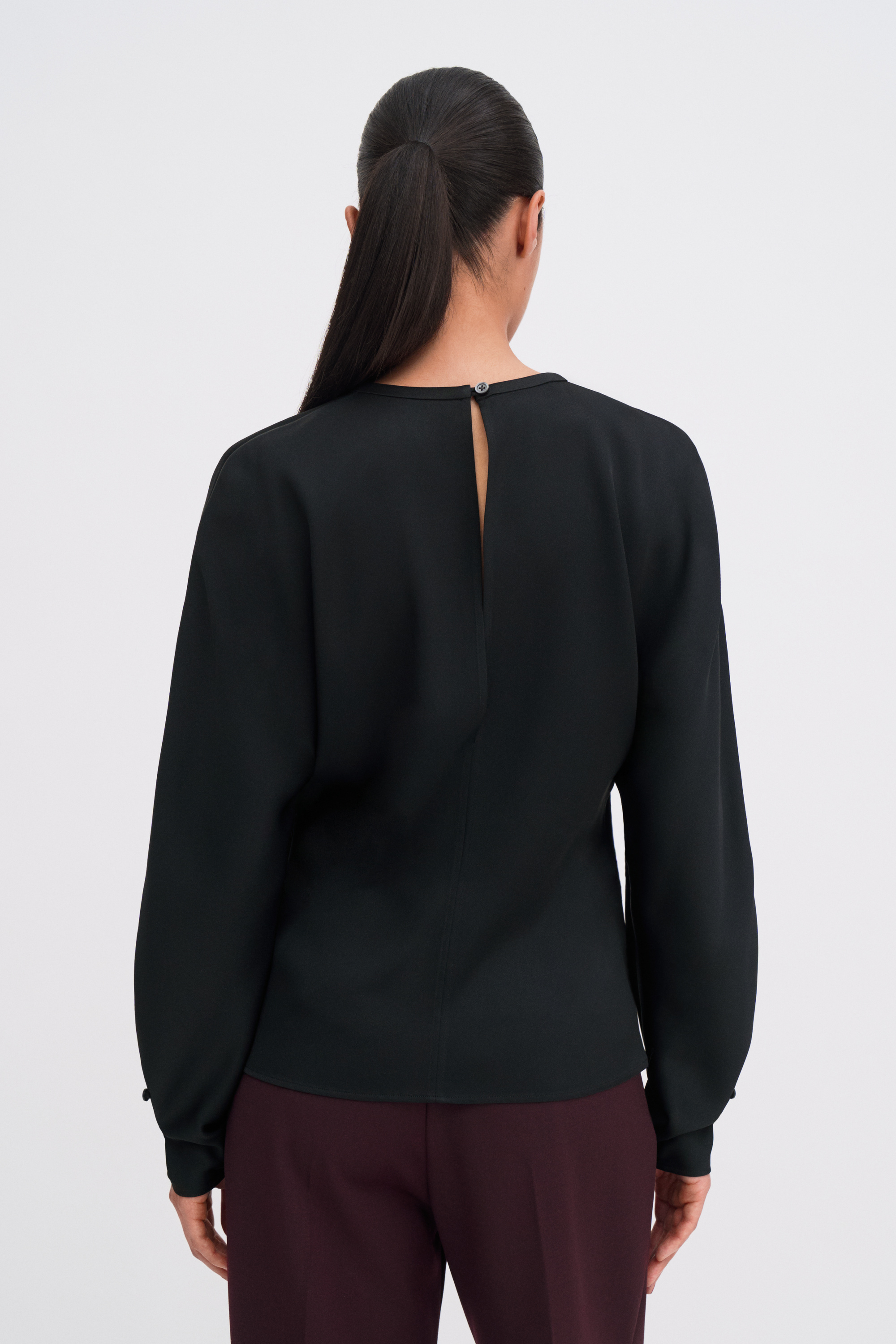 Filippa K Batwing Top In Black
