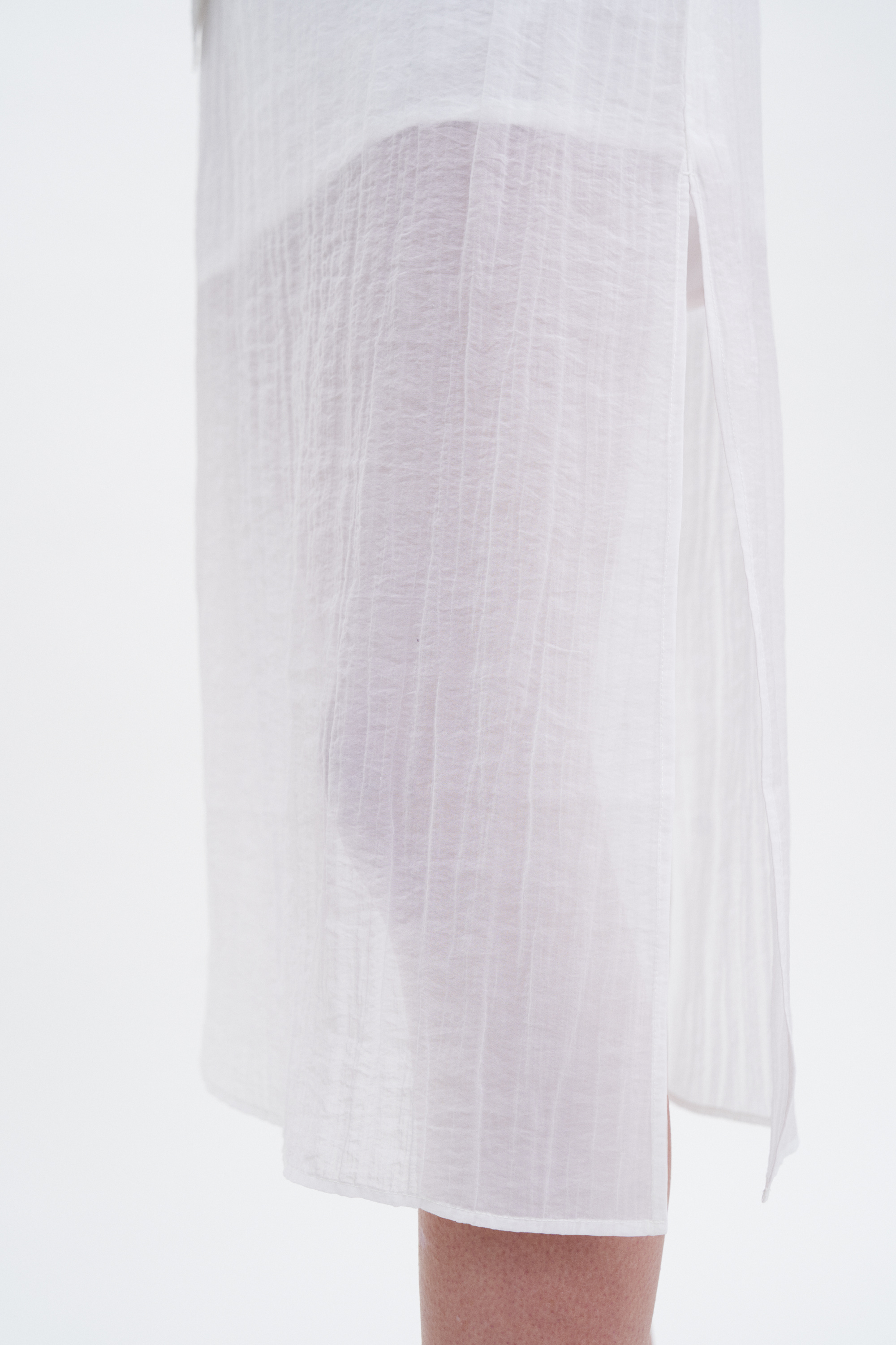 Filippa K Crinkle Skirt In White