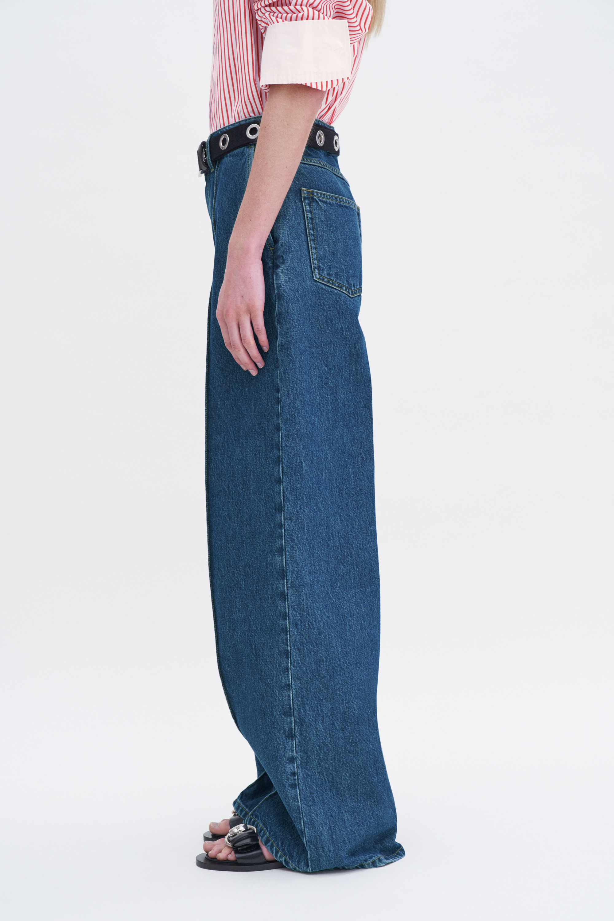 Filippa K Wide Leg Jean In Blue
