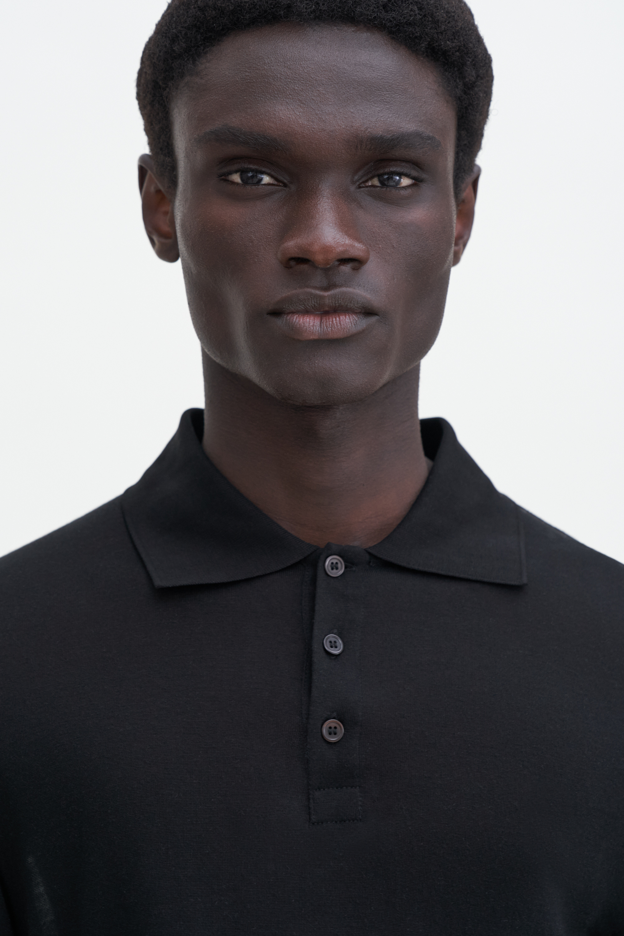 Filippa K Jersey Polo Shirt In Black