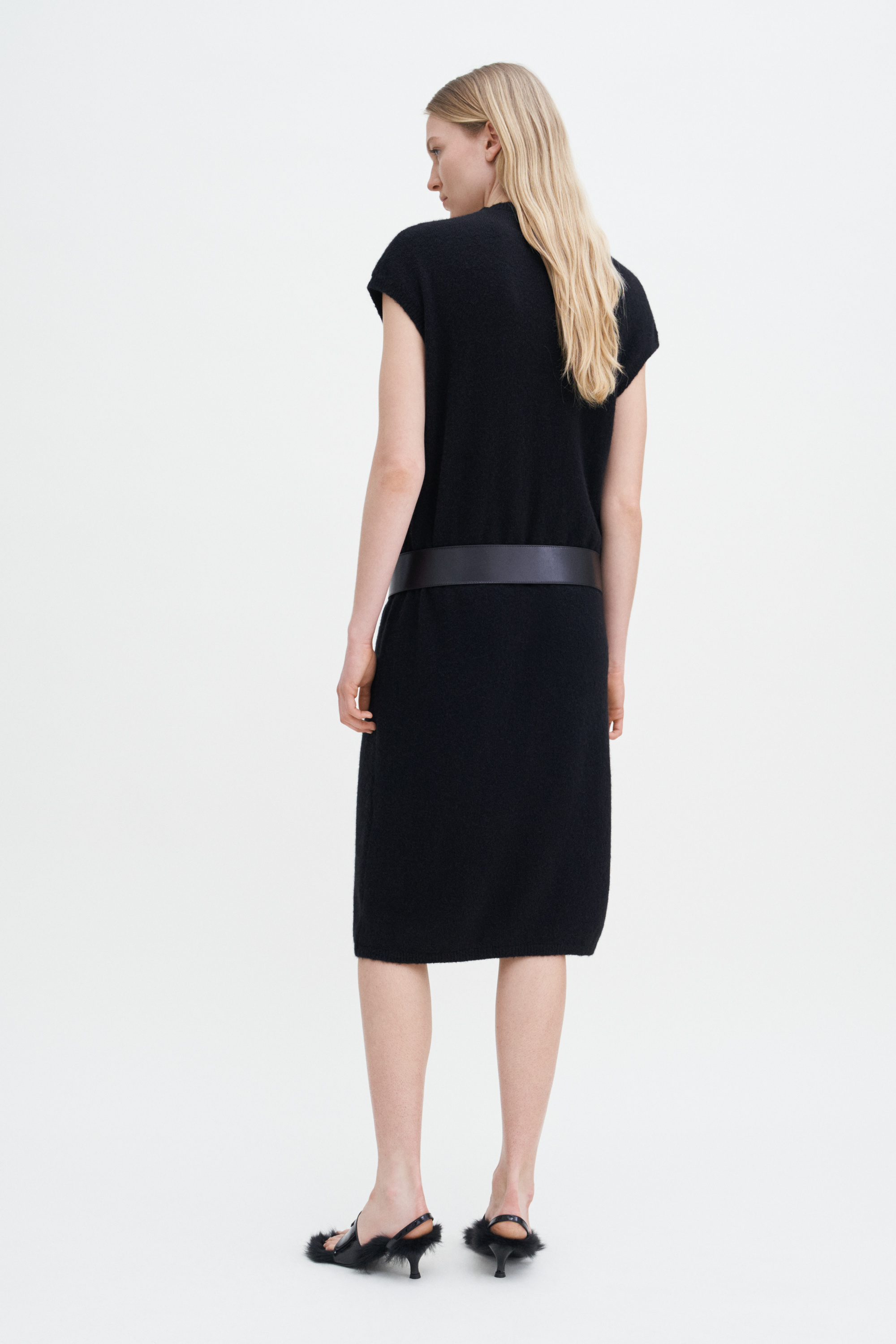 Filippa K Wool Yak Dress In Black