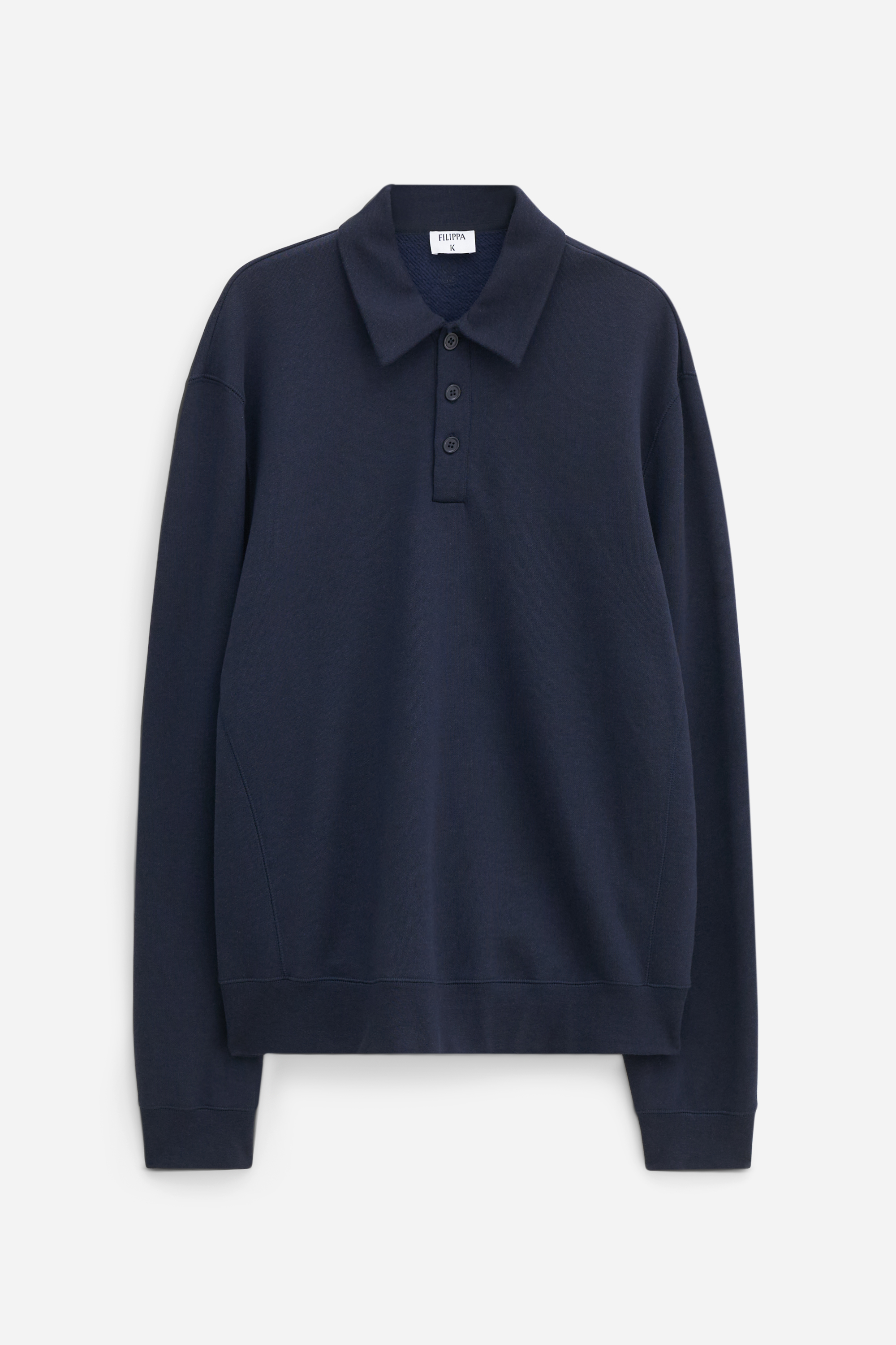 Filippa K Polo Sweatshirt In Blue
