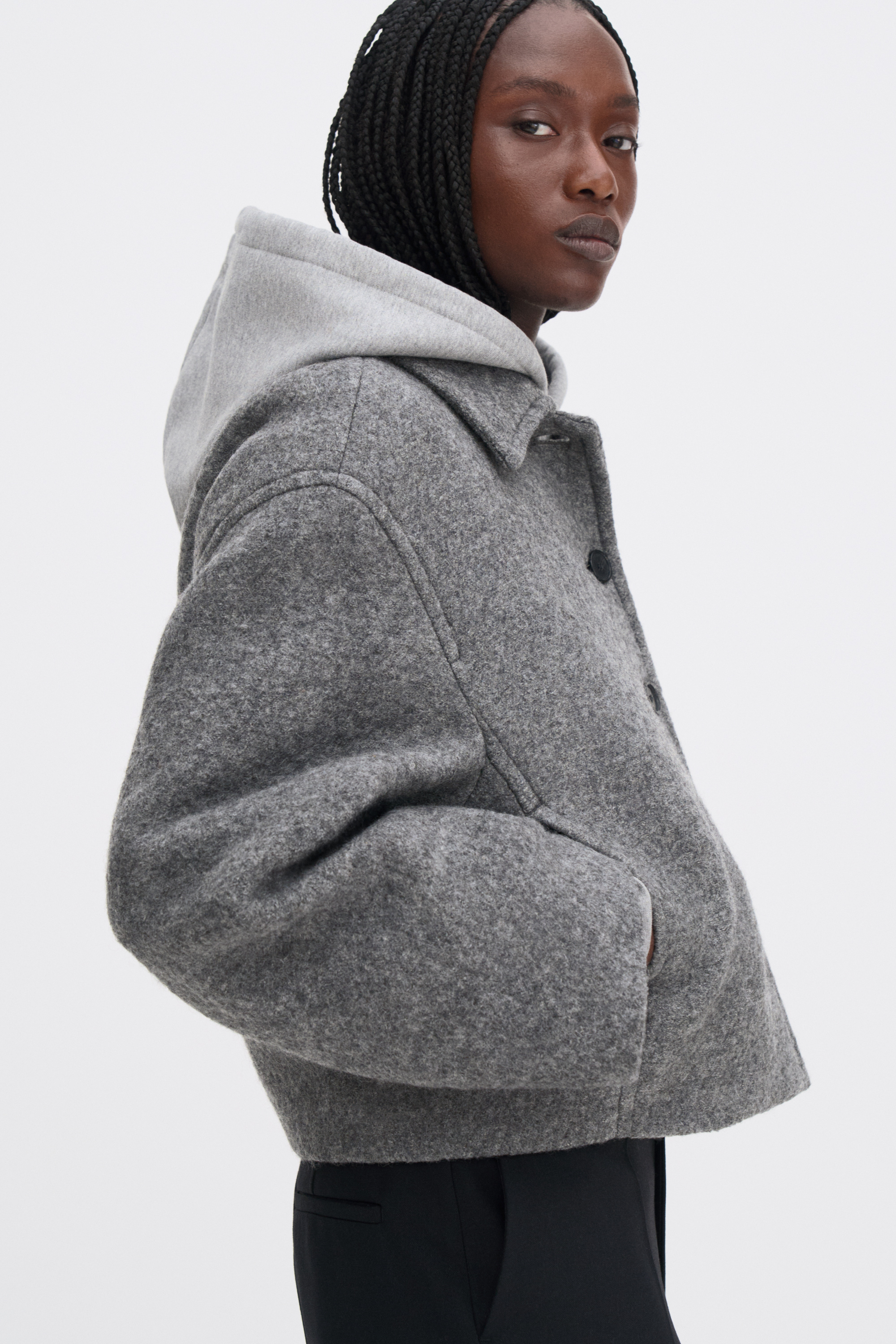 Filippa K Swedish Wool Jacket In Gray