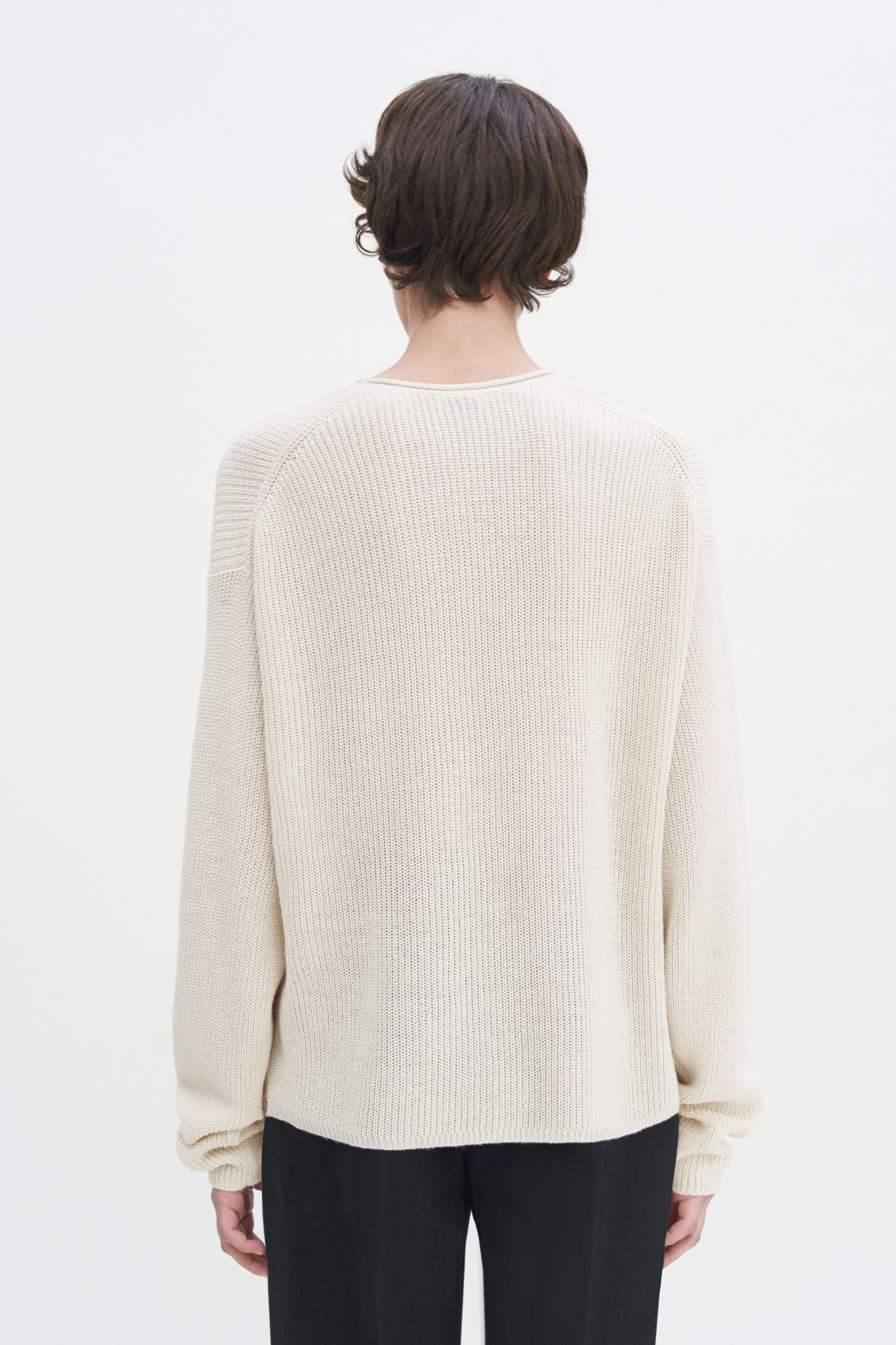 Filippa K Relaxed Linen Sweater In White